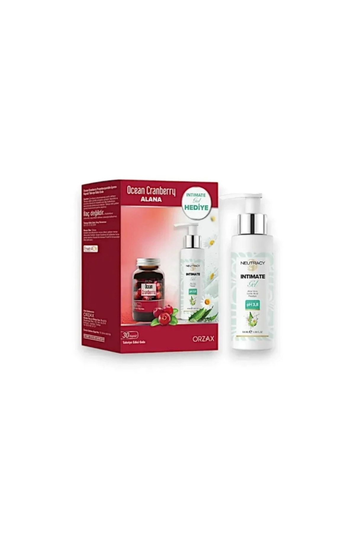 Ocean Cranberry Turna Yemişi Ekstresi 30 Kapsül + Neutracy İntim Jel 100 ml Hediyeli