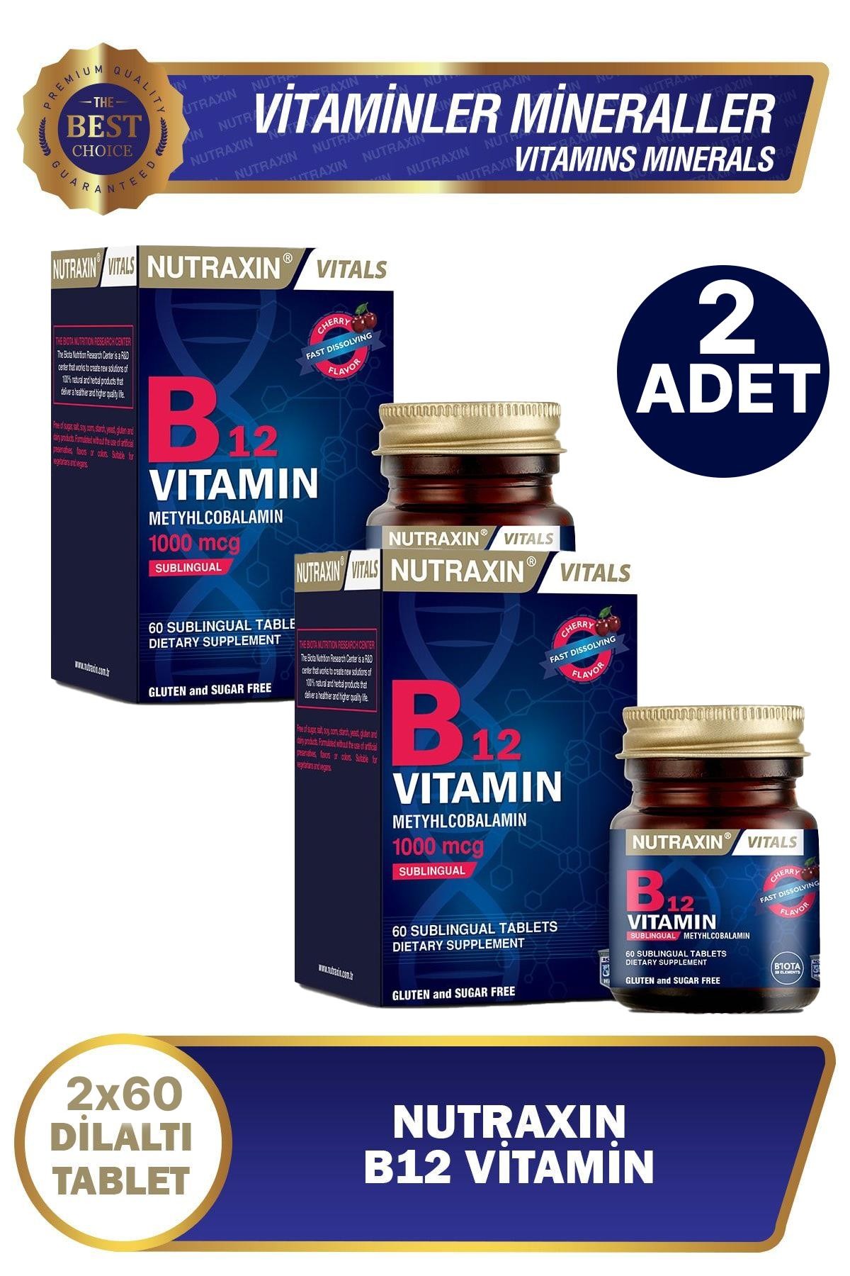 Nutraxin B12 Vitamin 60 Tablet 2 ADET