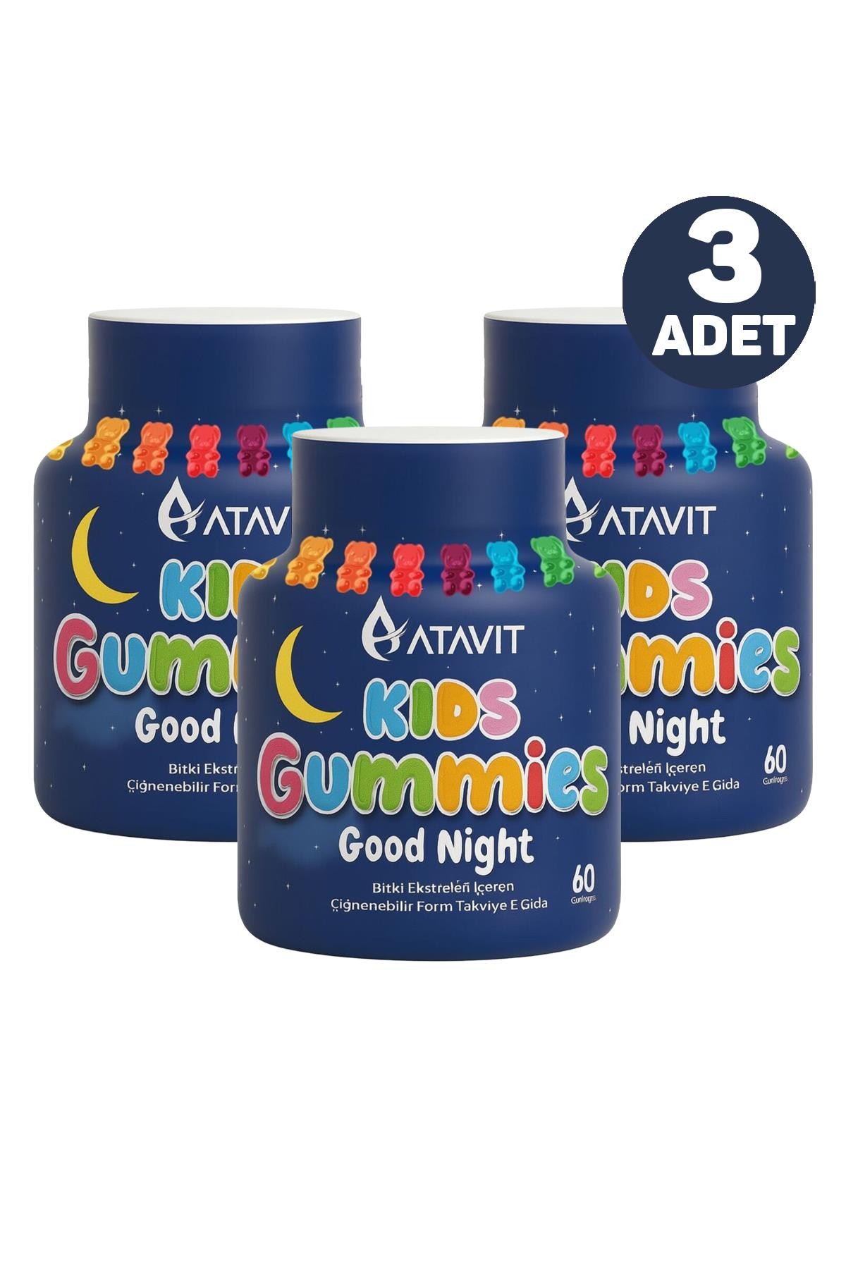 Atavit Kids Good Night 60 Gummies 3 Adet