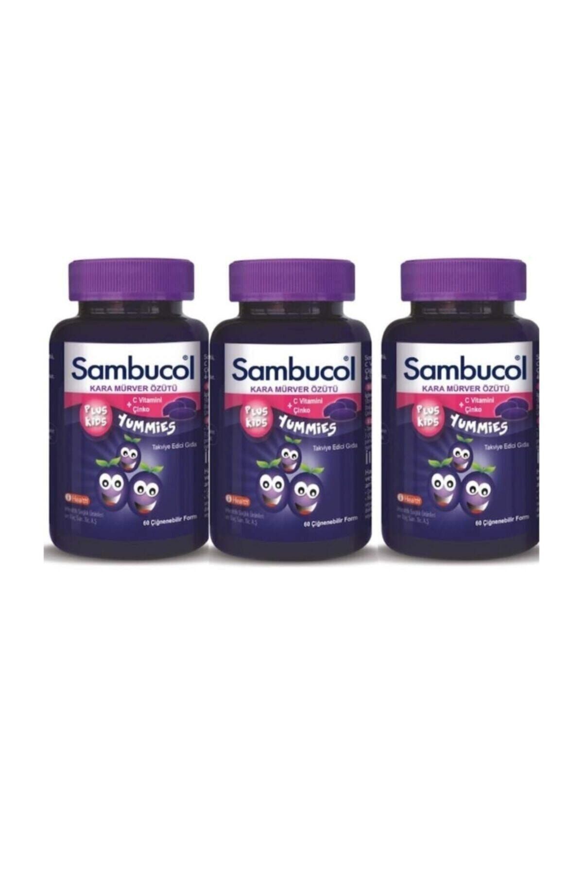 Sambucol Plus Kids Yummies 60 Çiğneme Tableti 3 Adet