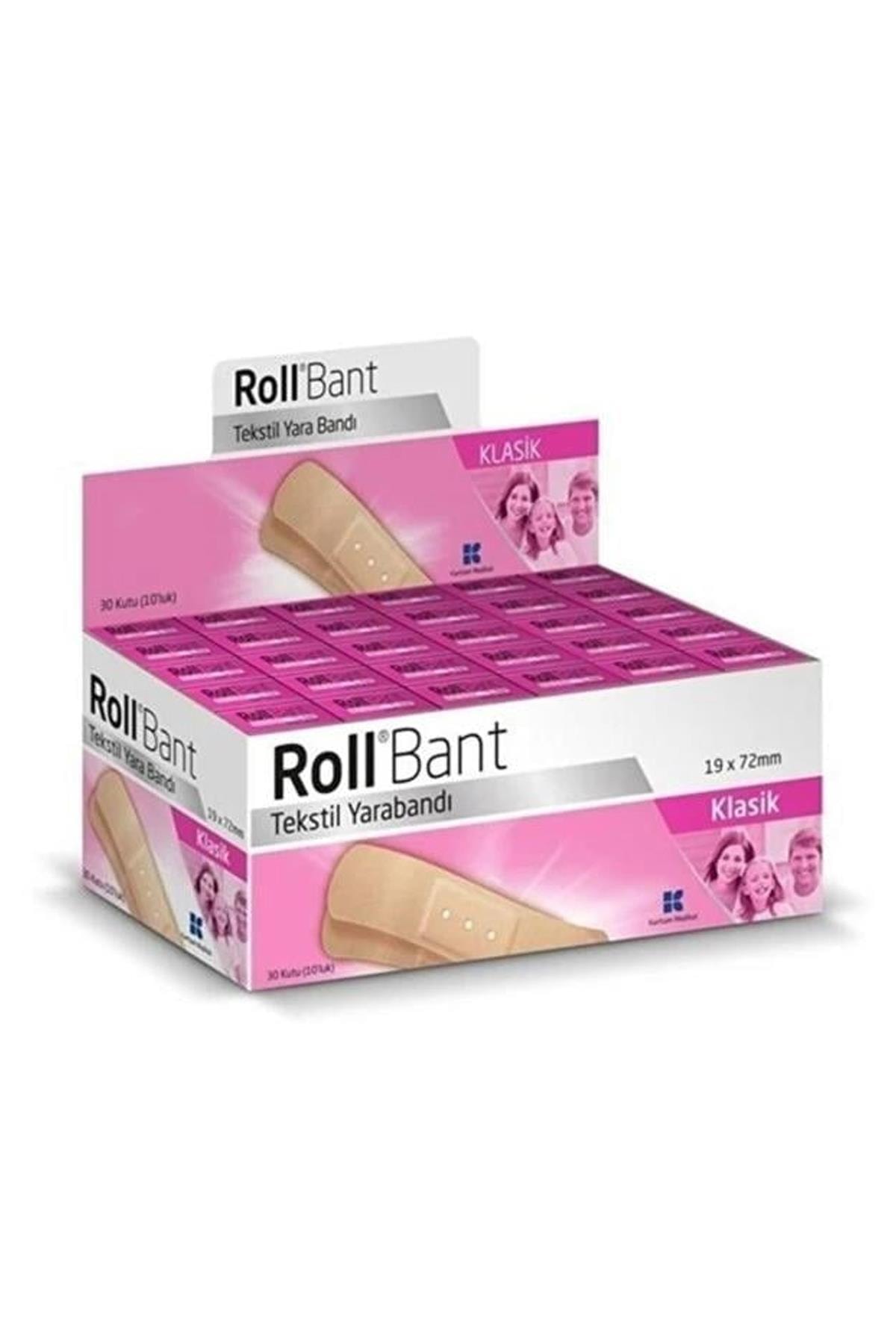 Roll Bant Tekstil Yarabandı 30 Kutu 10'luk