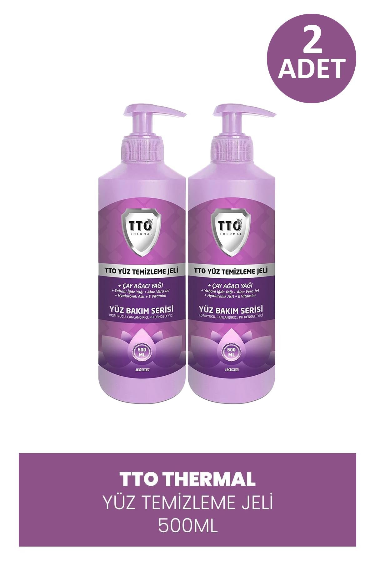 TTO Yüz Temizleme Jeli 500 ml 2 Adet