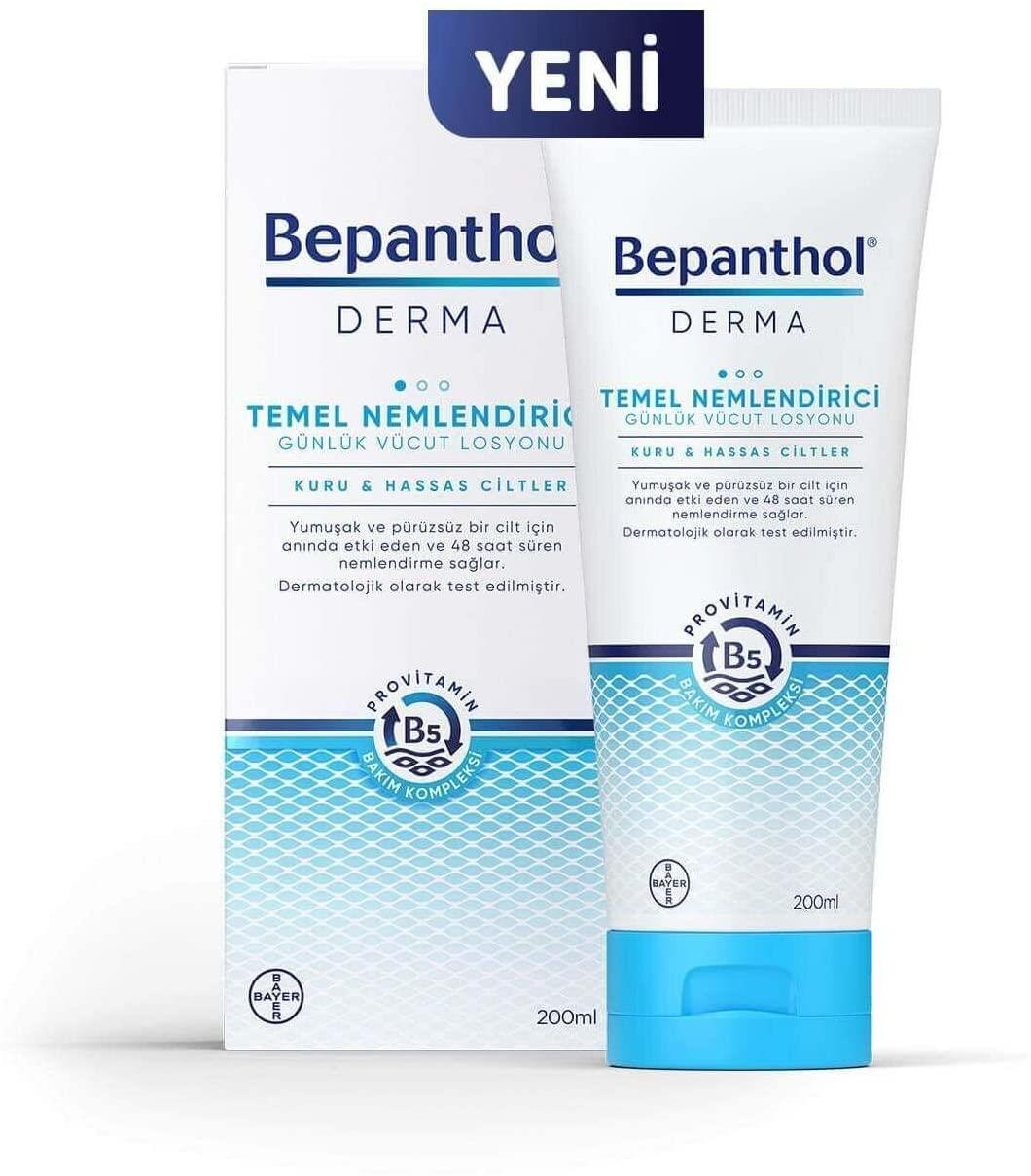Bepanthol Derma Temel Nemlendirici Günlük Vücut Losyonu 200 ml