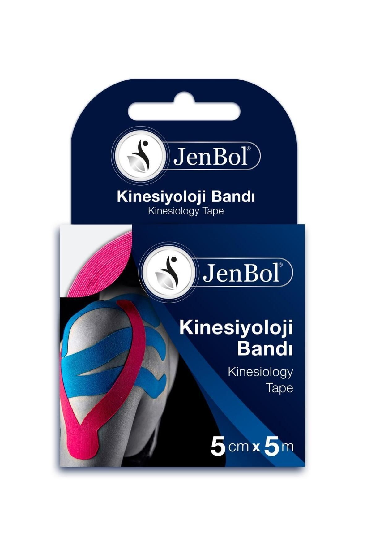 Jenbol Kinesiology Tape Ağrı Bandı 5 cm x 5 m - Pembe