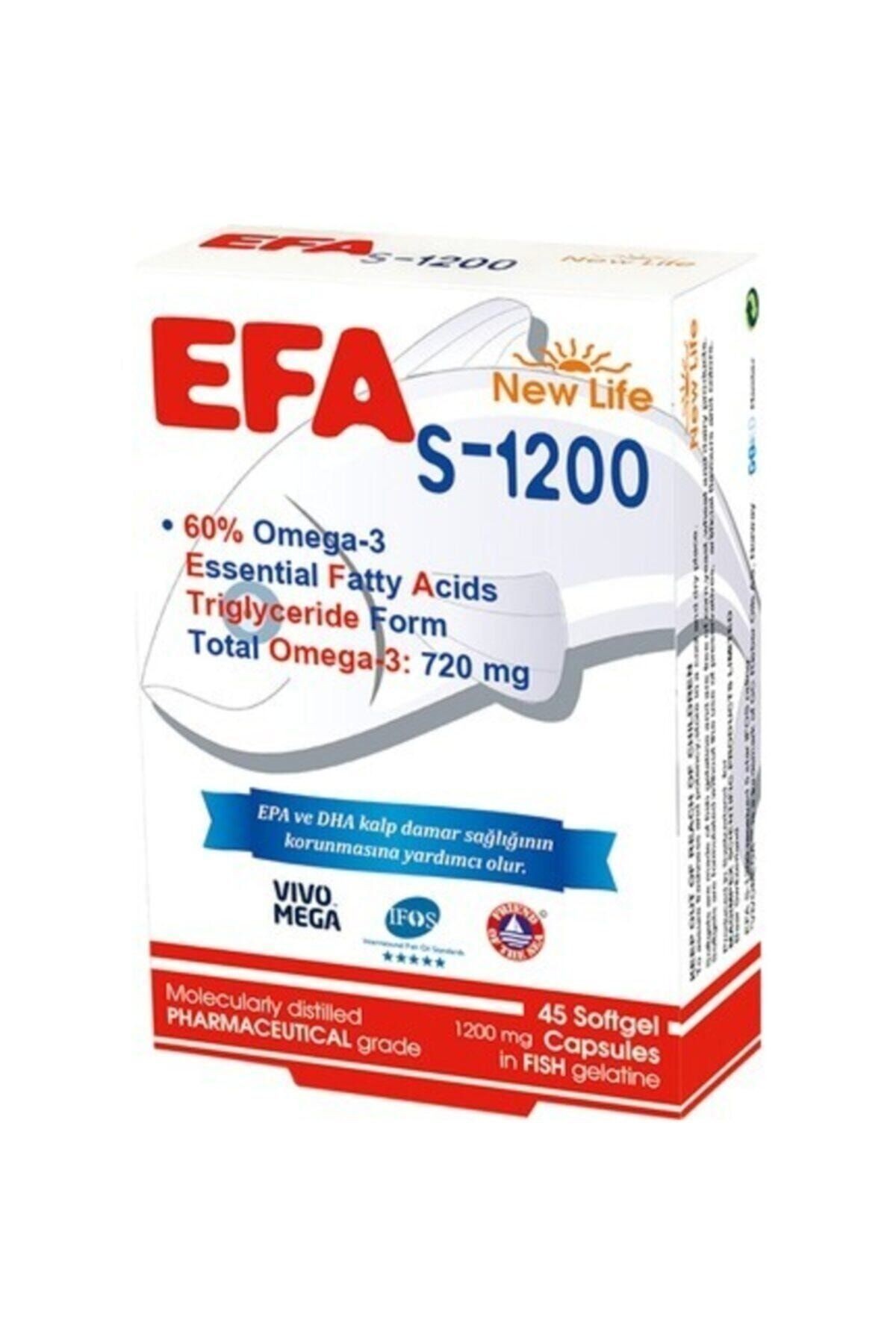 New Life EFA S-1200 mg 45 Kapsül