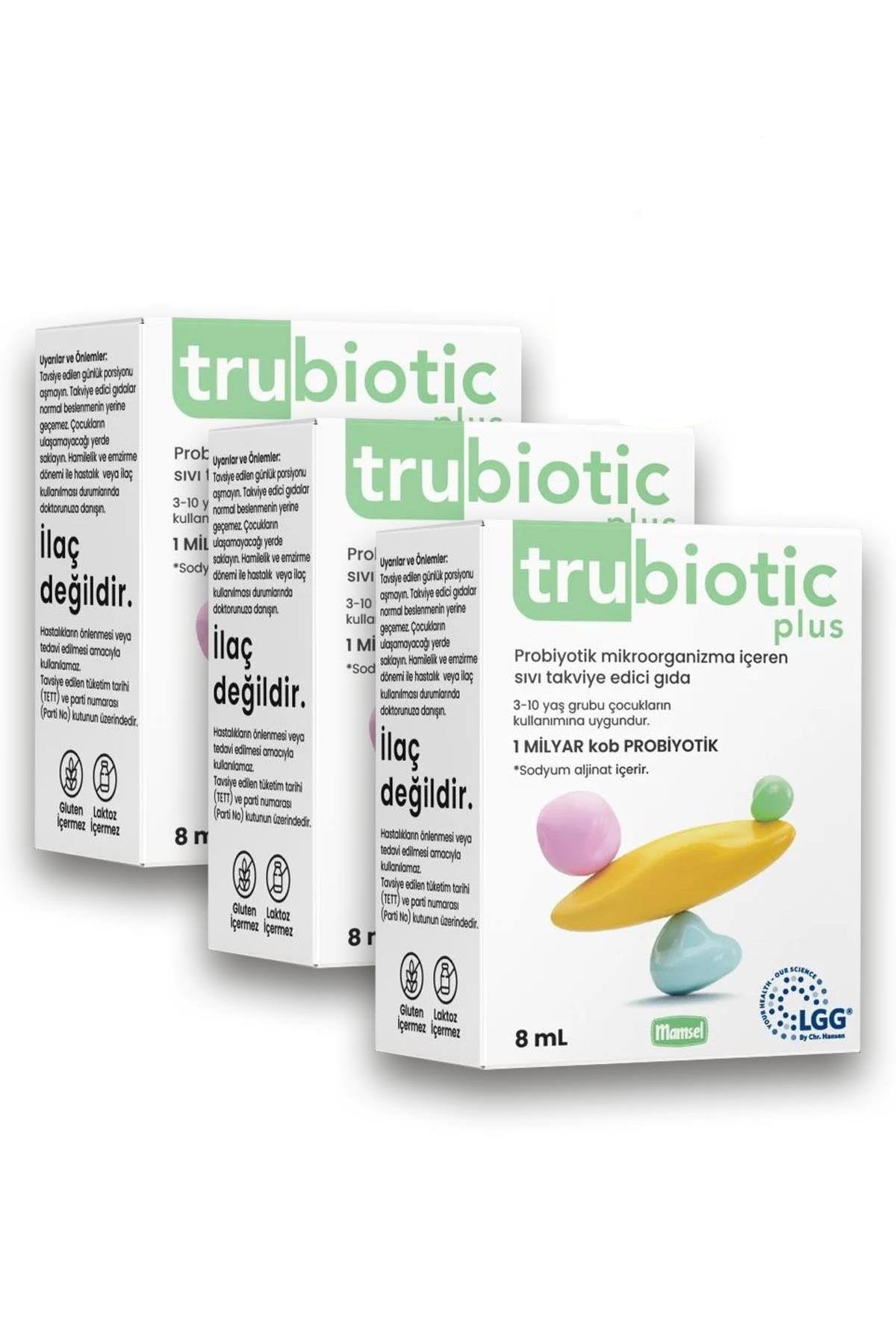 Trubiotic Plus Probiyotik 8 ml 3 Adet