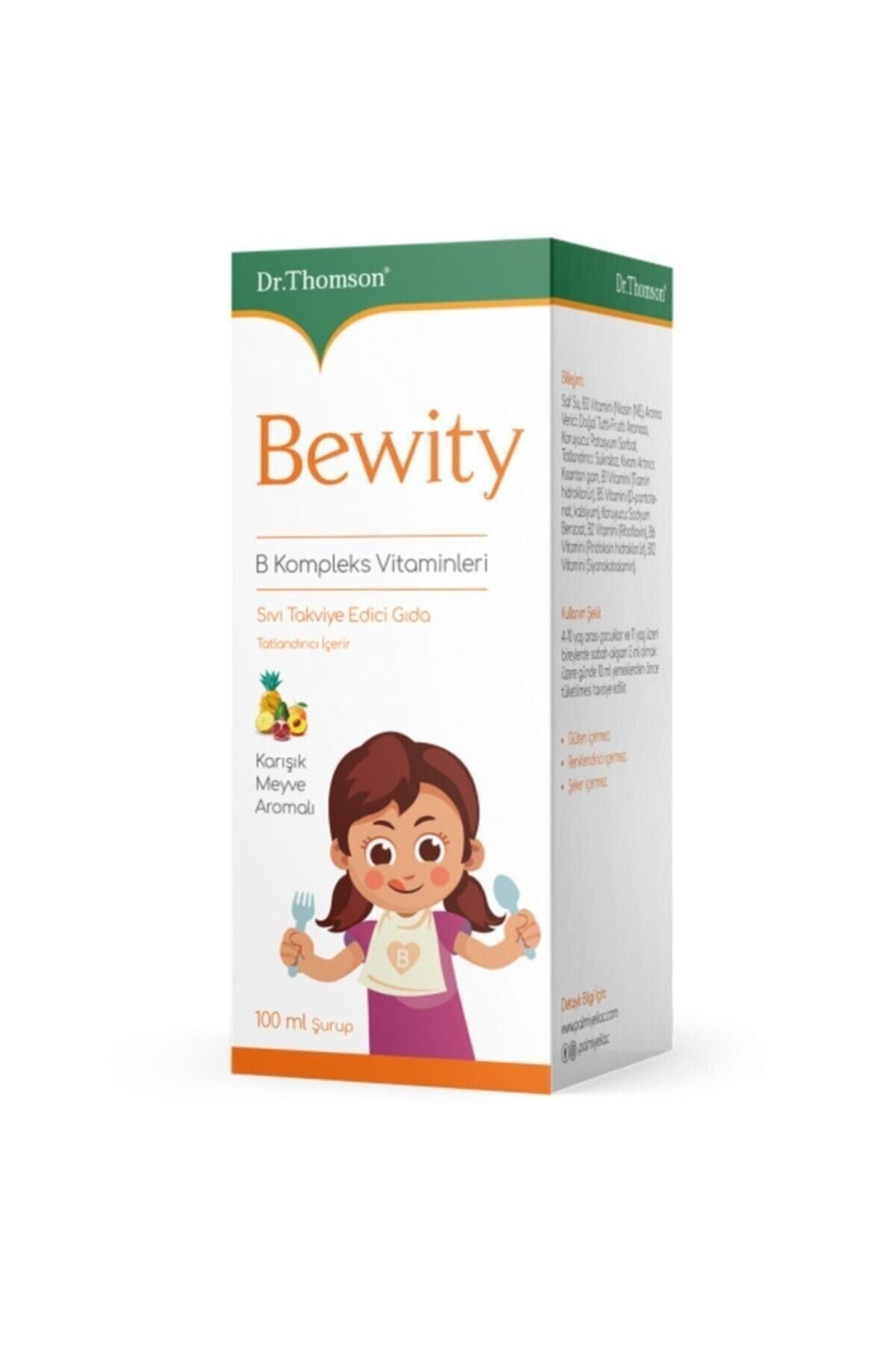 Bewity B Kompleks Vitamin Şurup 100 ml