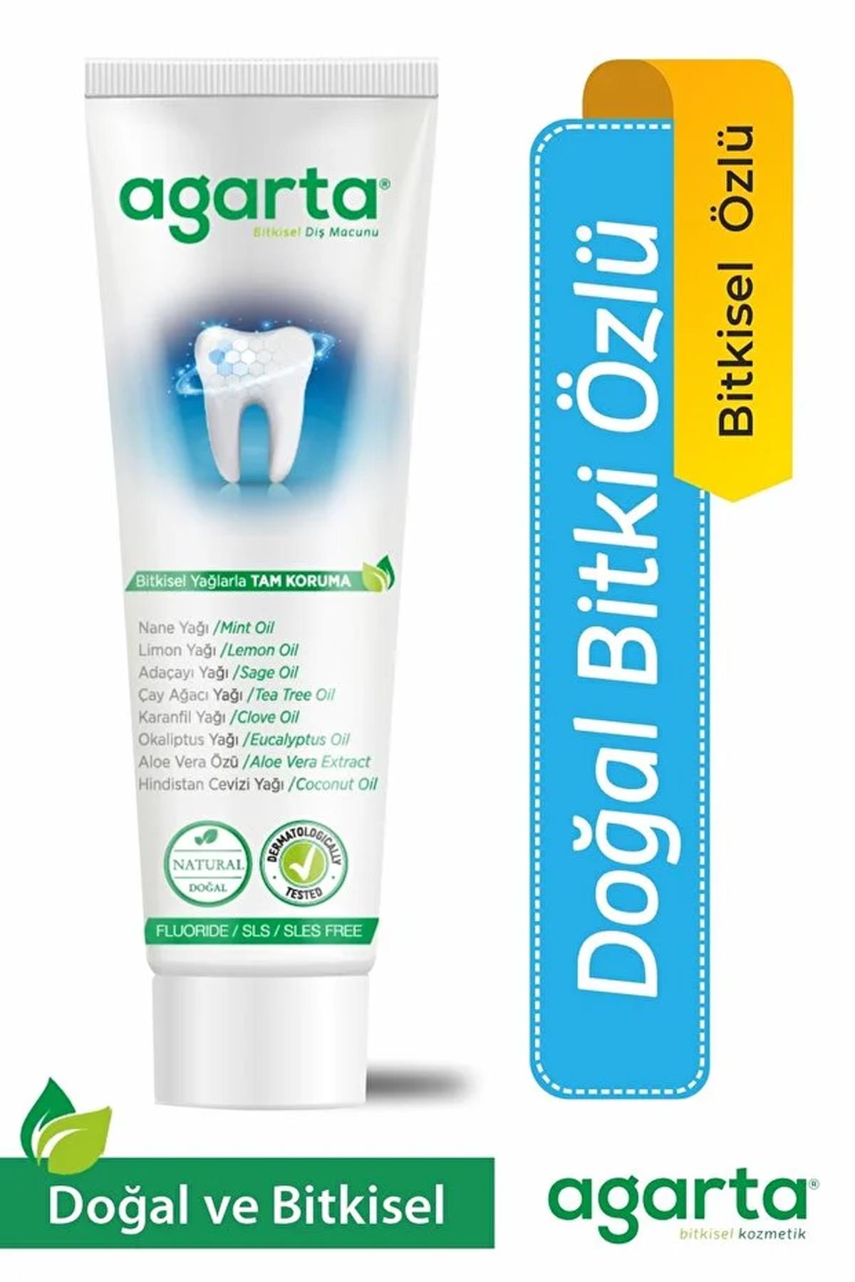 Agarta Bitkisel Tam Koruma Diş Macunu Tüp 100 ml