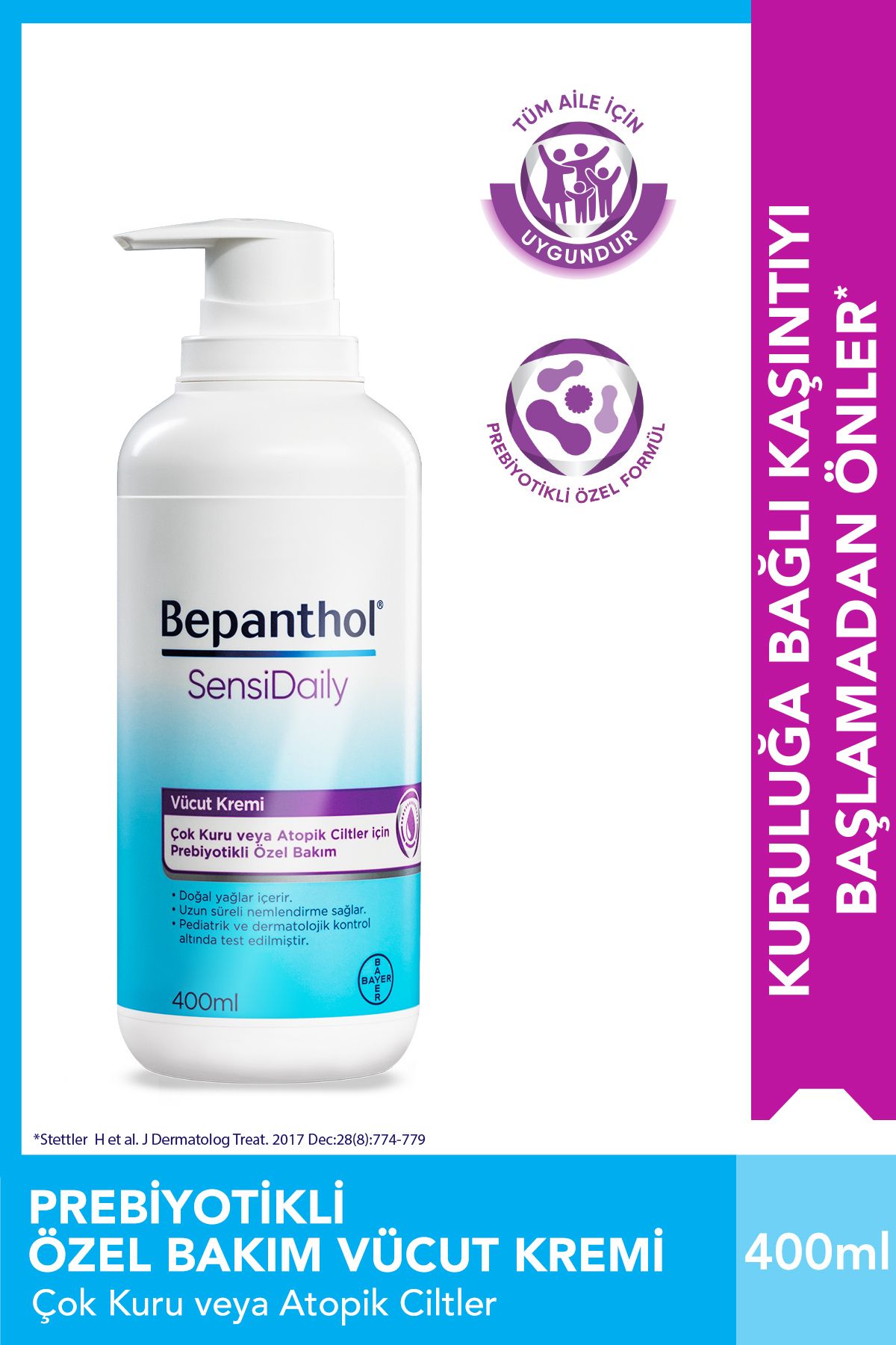 Bepanthol Sensidaily Pompalı Vücut Kremi 400 ML