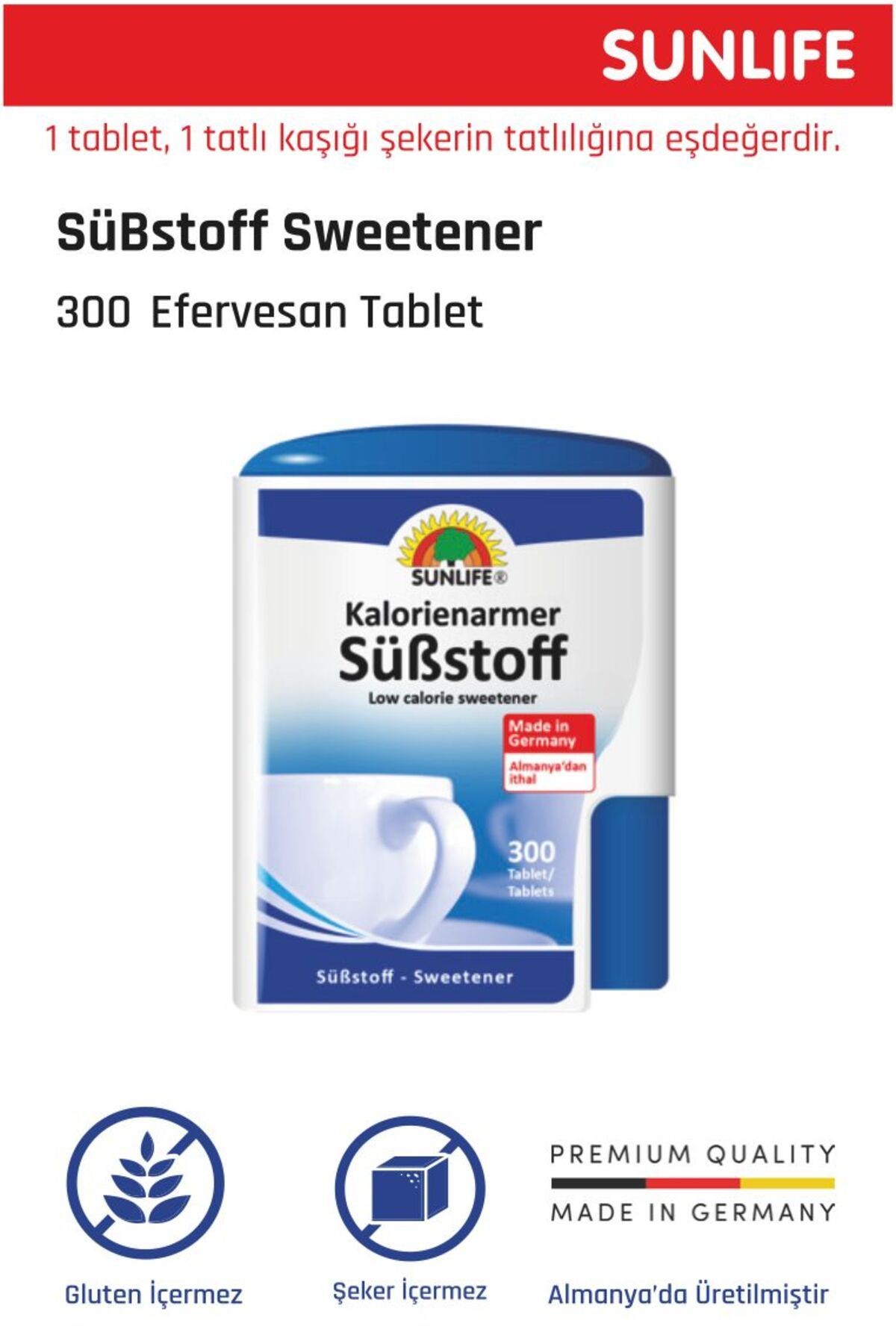 Sunlife Substoff Tatlandırıcı 300 Tablet