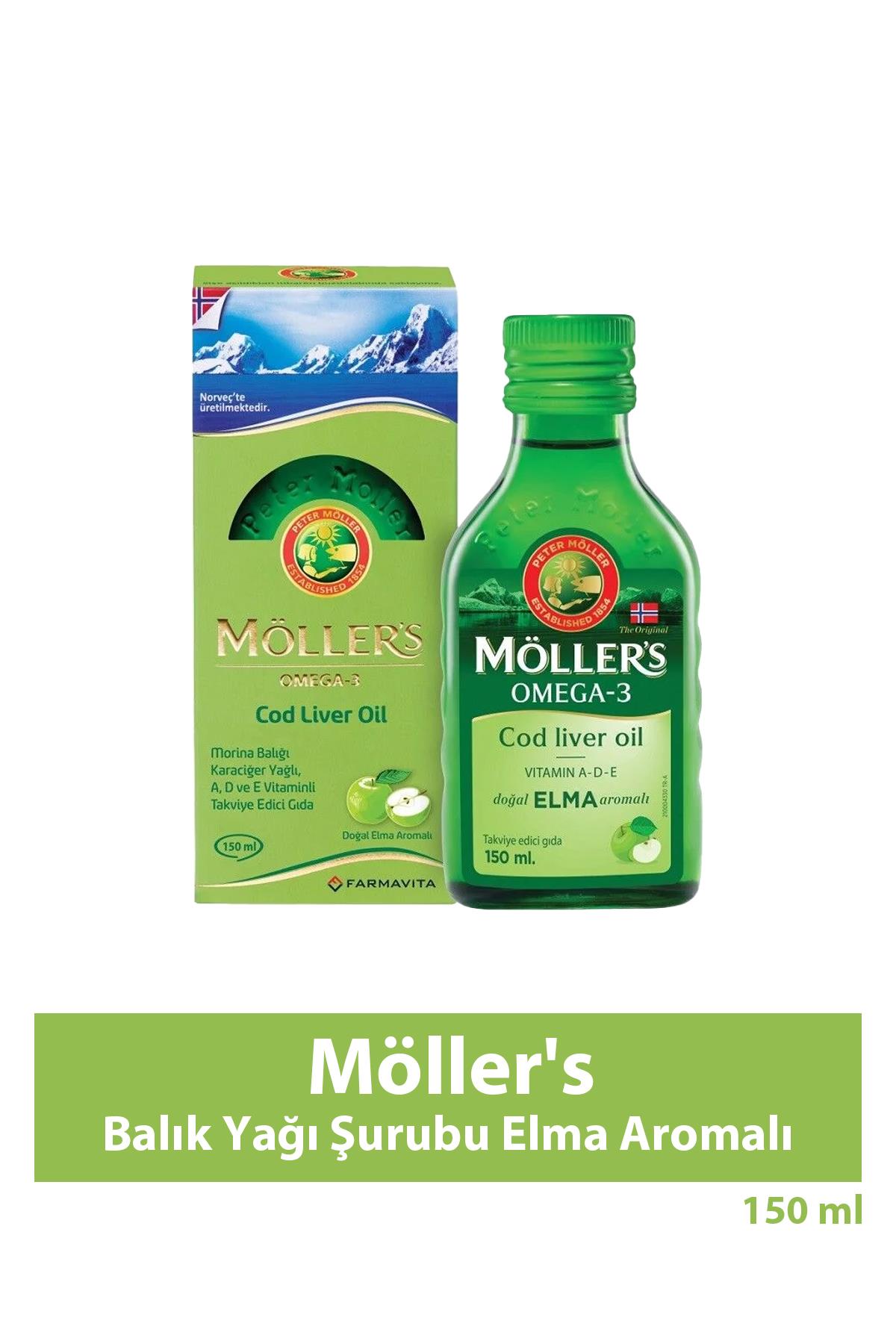 Möller's Balık Yağı Şurubu Elma Aromalı 150 ml