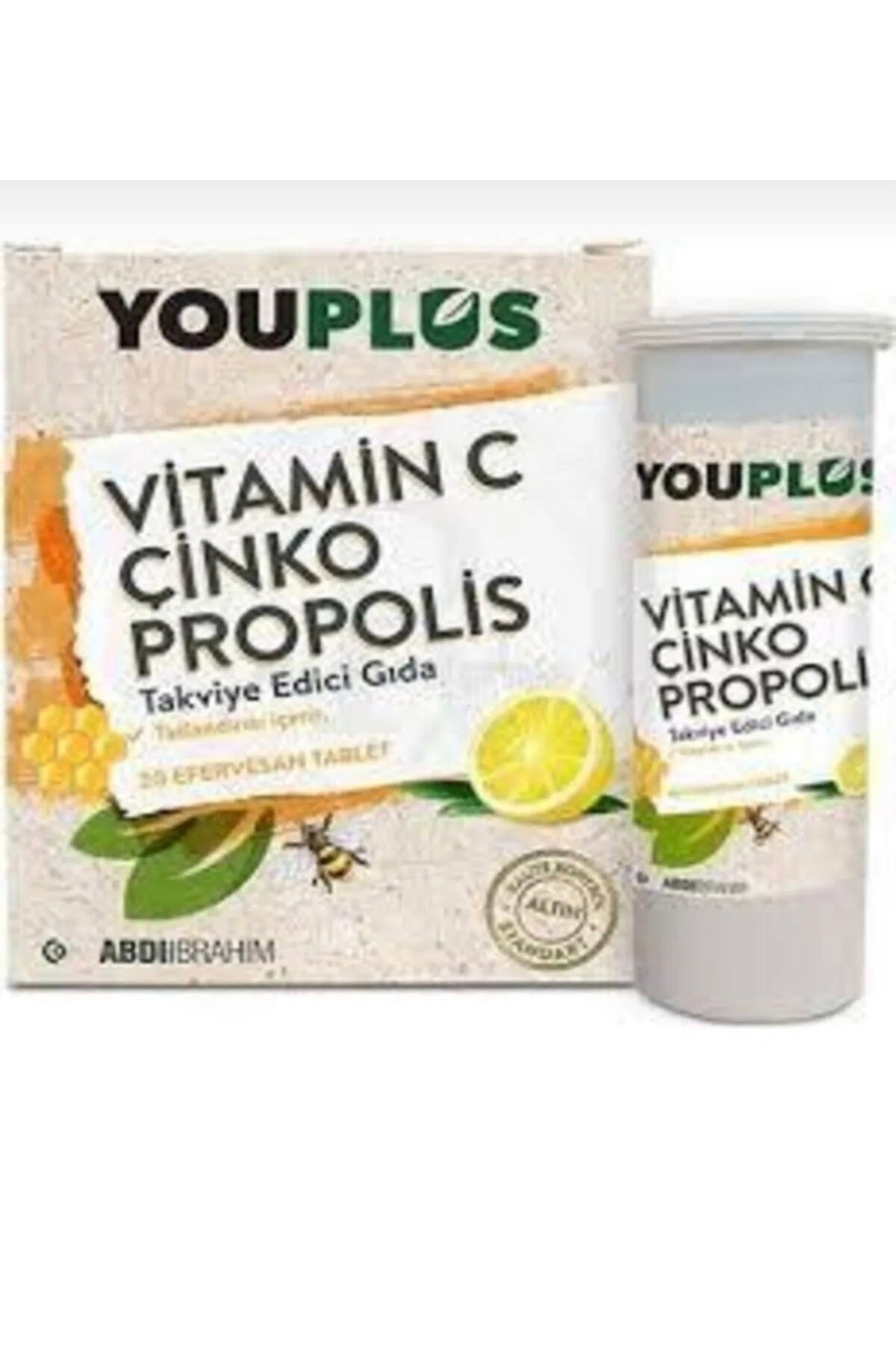 Youplus Vitamin C Çinko Propolis 20 Efervesan Tablet