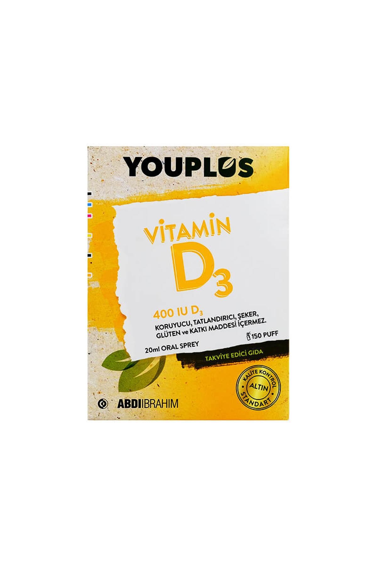 Youplus Vitamin D3 400IU Oral Sprey 20 ml