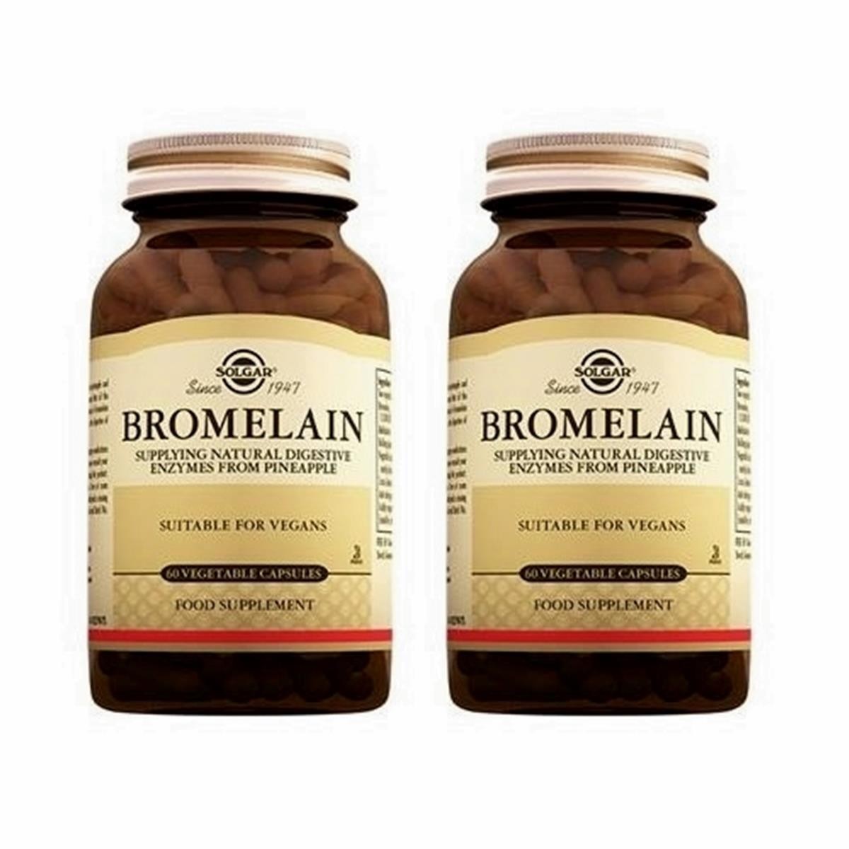 Solgar Bromelain 150 mg 60 Kapsül 2 Adet