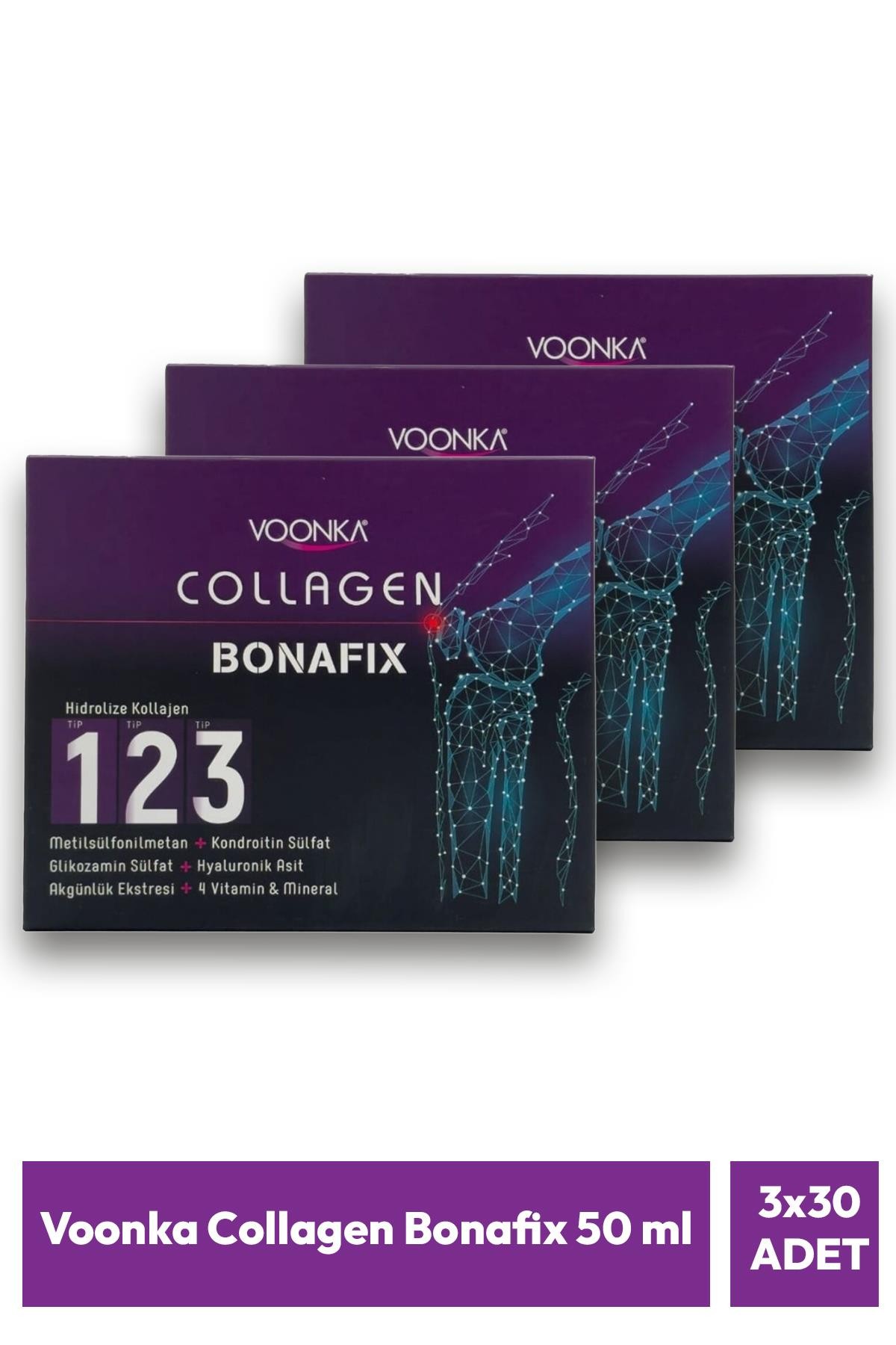 Voonka Collagen Bonafix 50 ml - 30 Adet 3 Adet