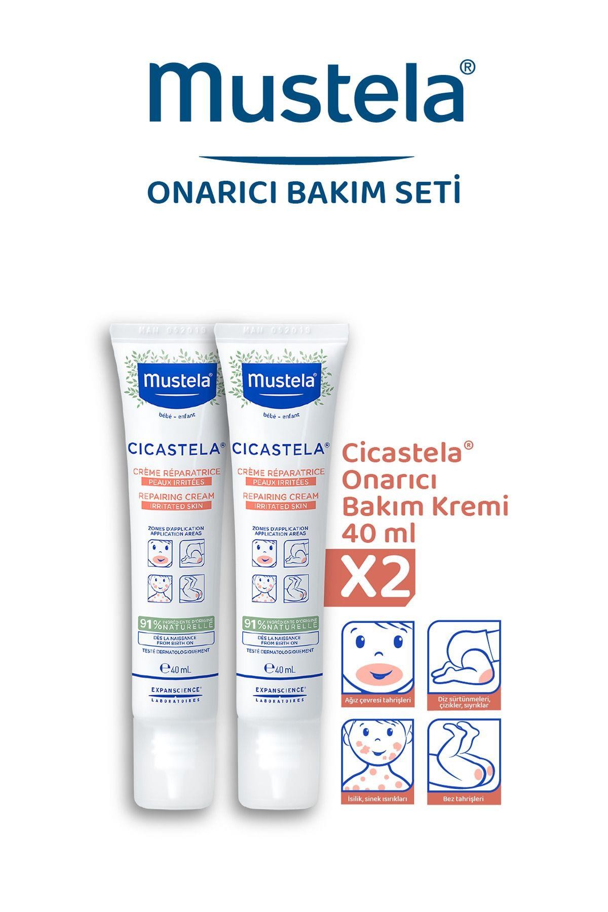 Mustela Cicastela Onarıcı Bakım Kremi 40 ml 2 Adet