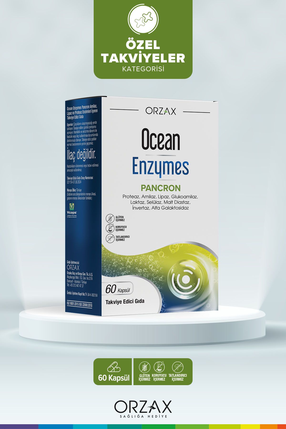 Ocean Enzymes Pancron 60 Kapsül