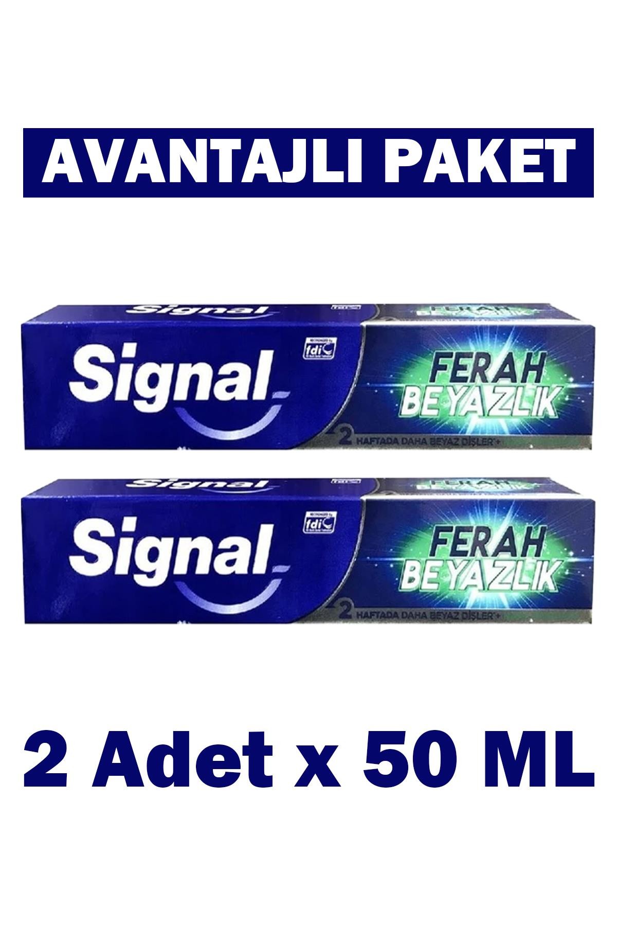 Siganal Ferah Beyazlık Diş Macunu 2x50 ml