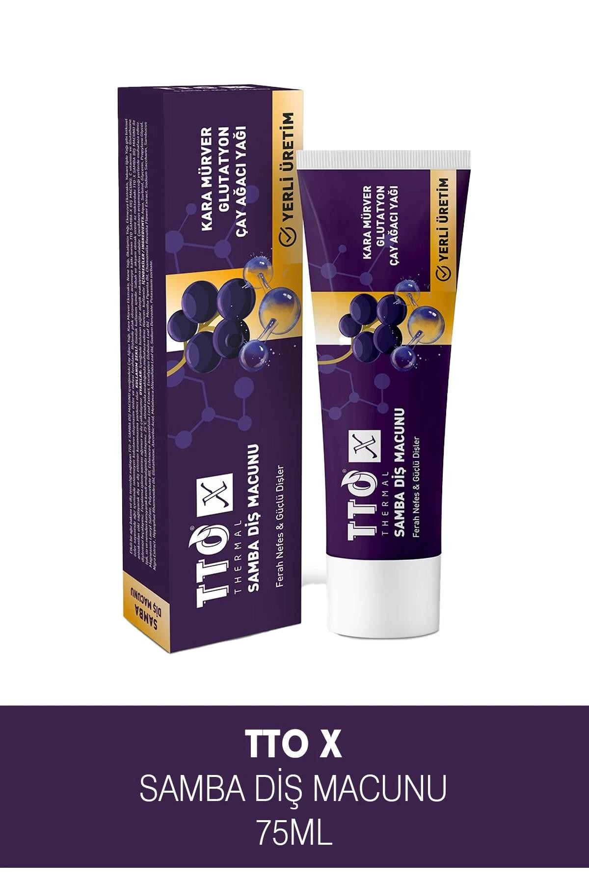 Tto X Kara Mürverli Diş Macunu 75 ml