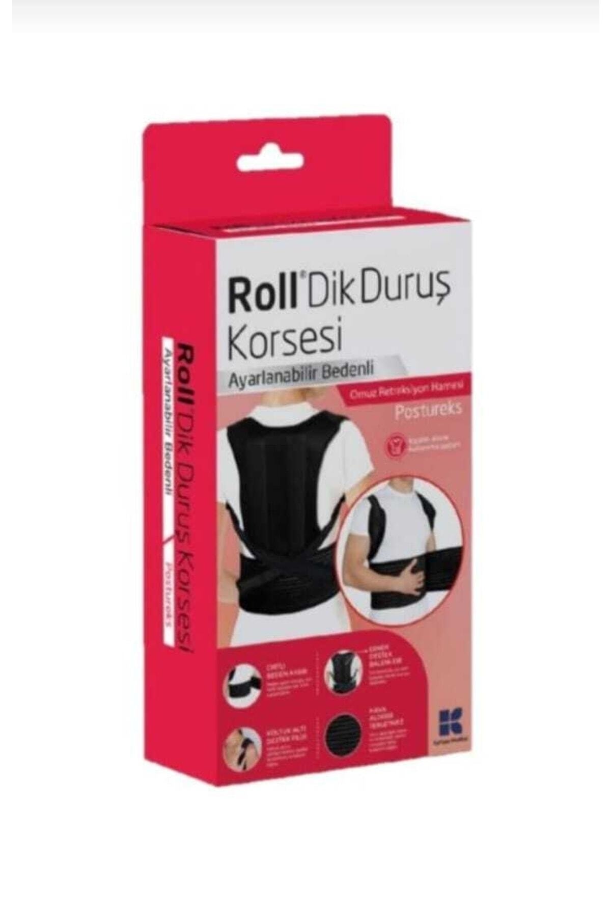 Roll Dik Duruş Korsesi Bedensiz