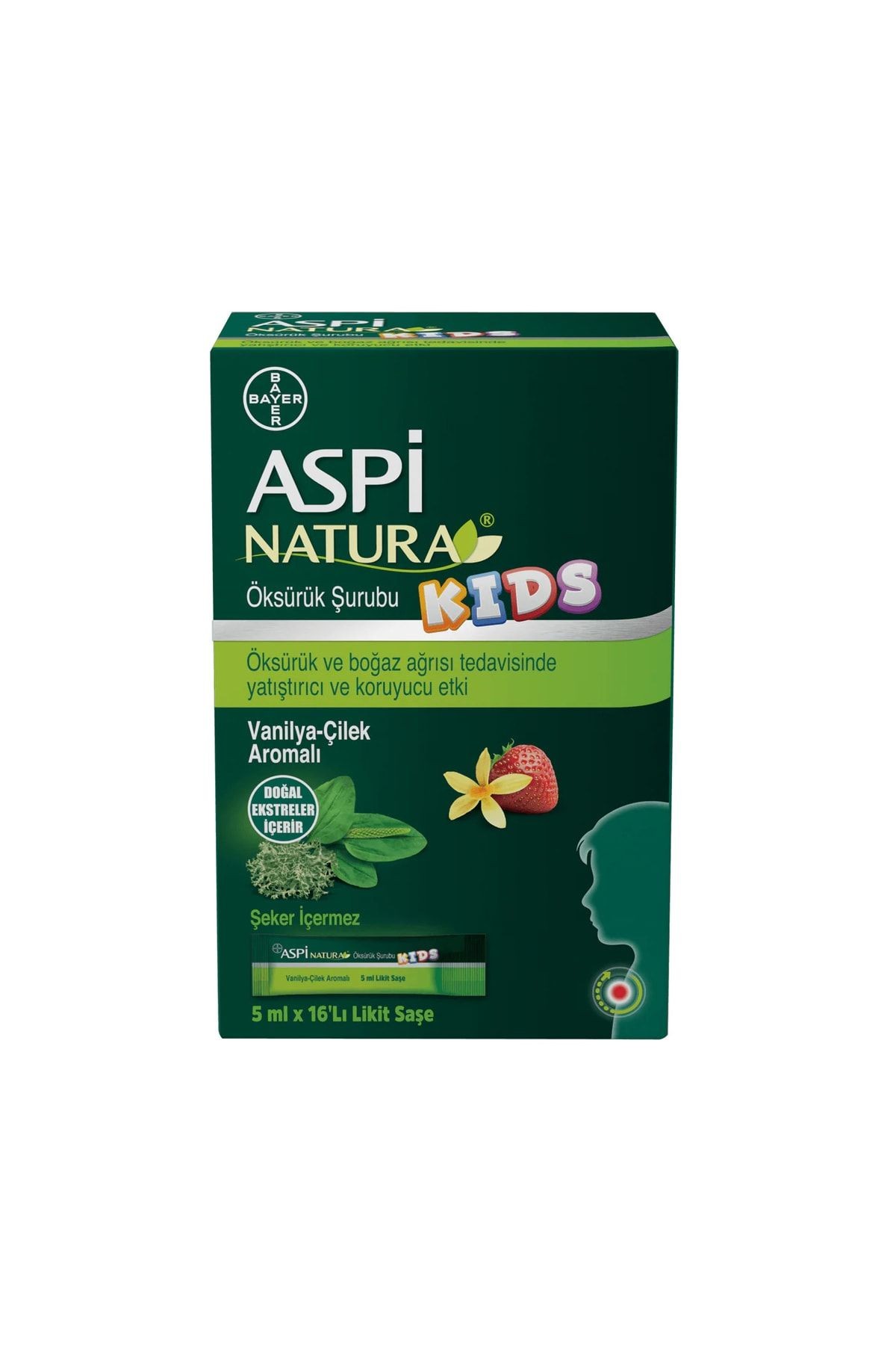 Aspinatura Kids Öksürük Şurubu 5 ml x 16 Saşe