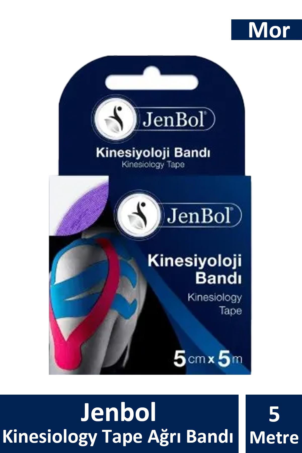 Jenbol Kinesiology Tape Ağrı Bandı 5 cm x 5 m - Mor