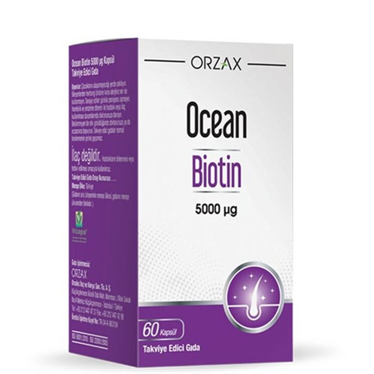 Ocean Biotin 5000 mcg 60 Kapsül