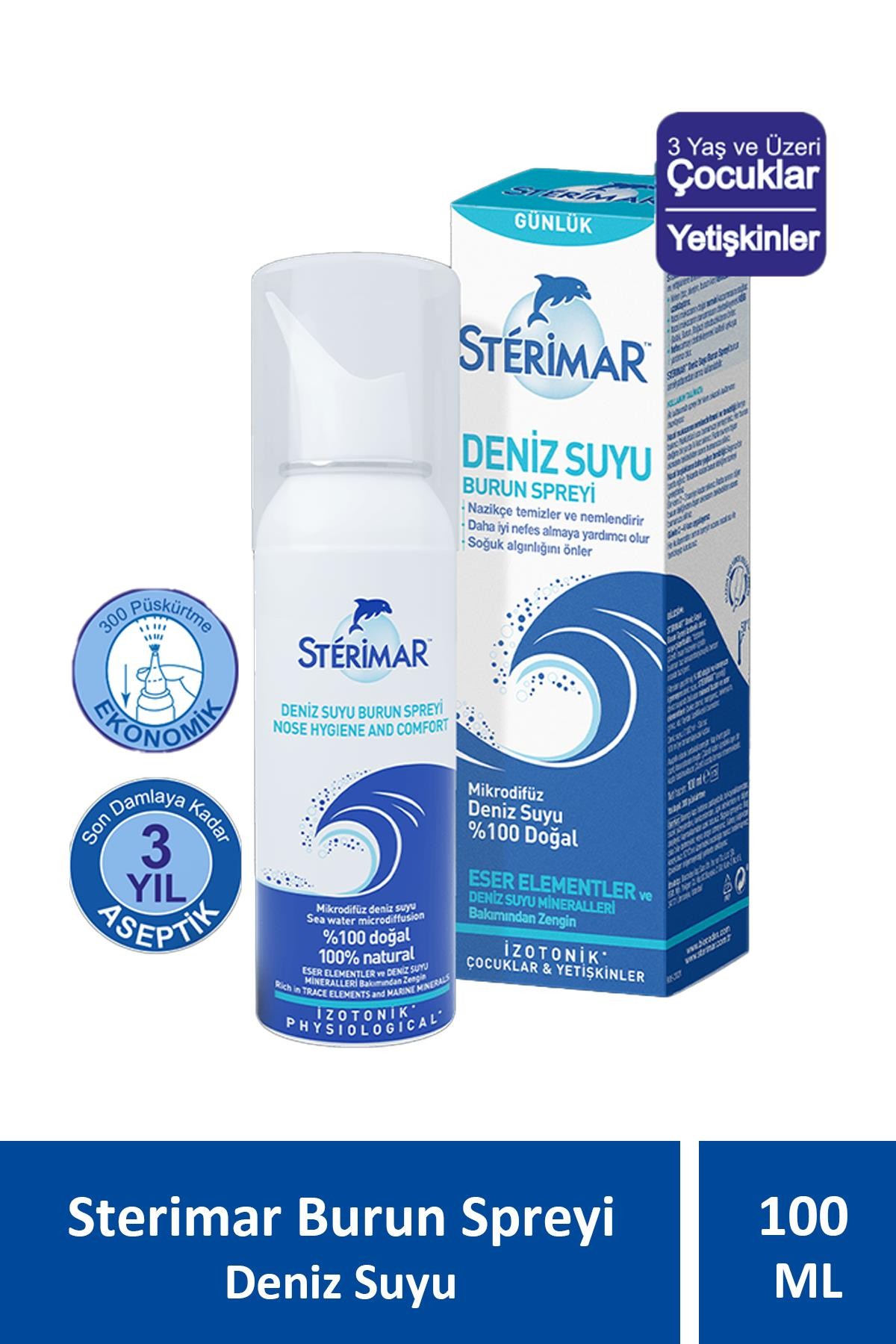 Sterimar Burun Spreyi Deniz Suyu 100 ml