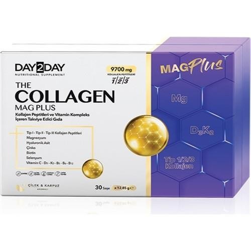 Day2Day Collagen Mag Plus Çilek Karpuz Aromalı 30 Saşe