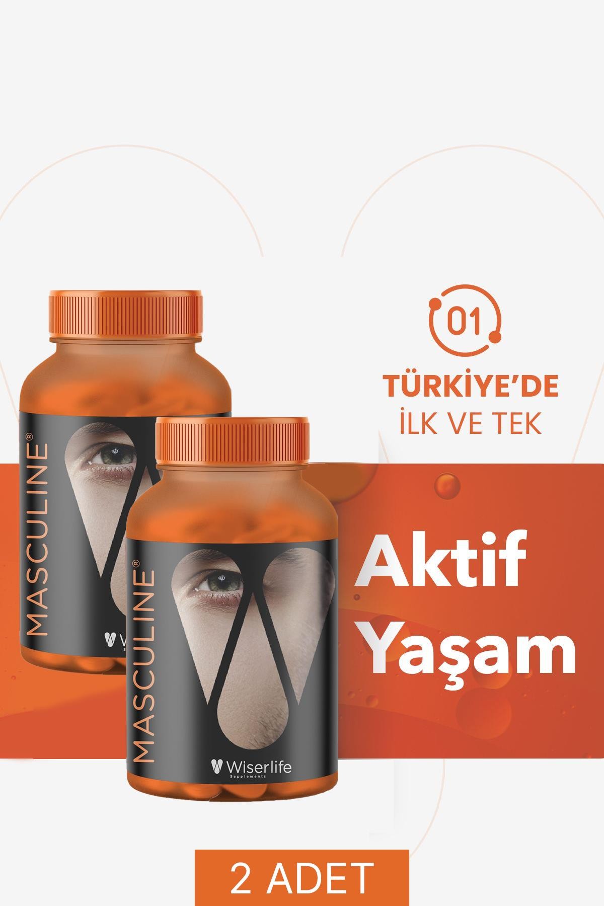 Wiserlife Masculine Cüce Palmiye Ekstresi Isırgan Ekstresi Çinko ve Bor İçeren Takviye Edici 60 Tablet 2 ADET