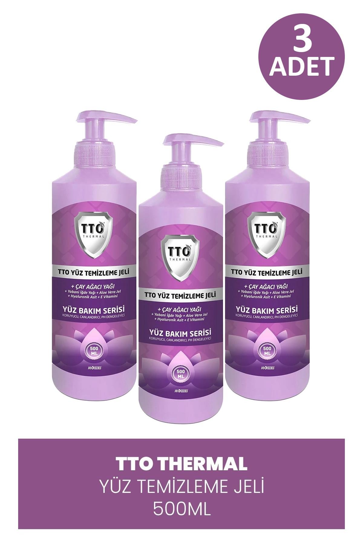 TTO Yüz Temizleme Jeli 500 ml 3 Adet