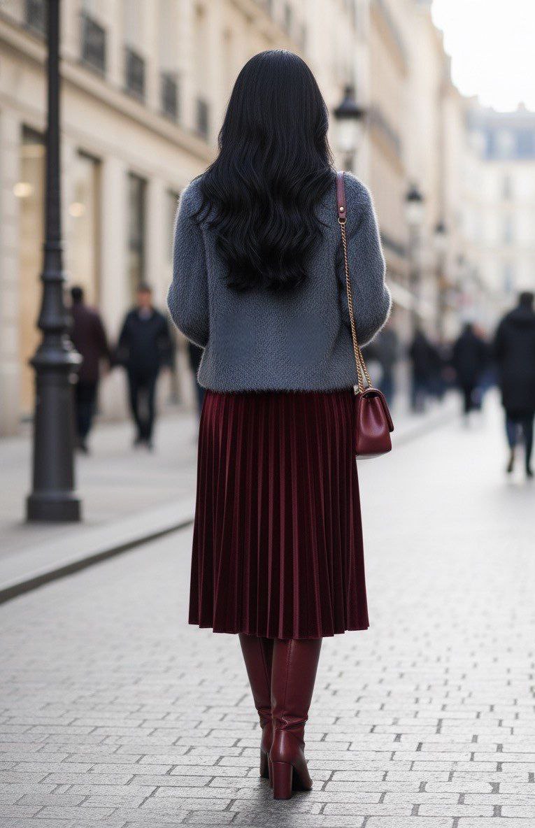 Kırçırlı Kaşe Kaban - Gri