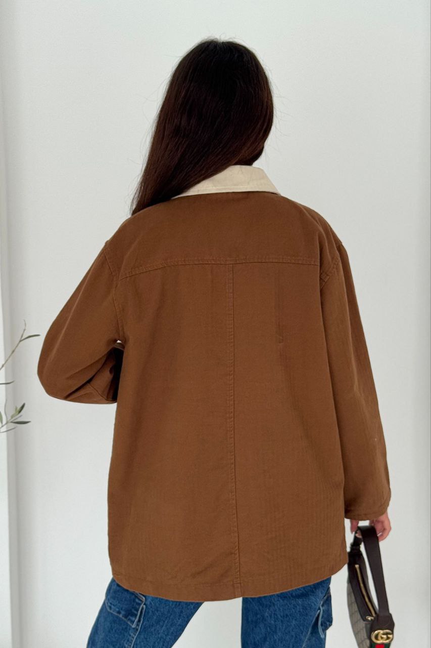 Körüklü Cep Detaylı  Yağmur Gabardin Ceket