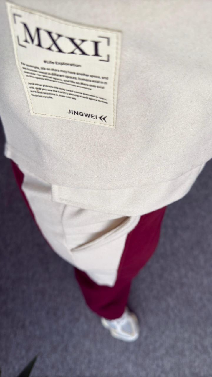 Kaşe Gabardin Crop Sweat Takım 