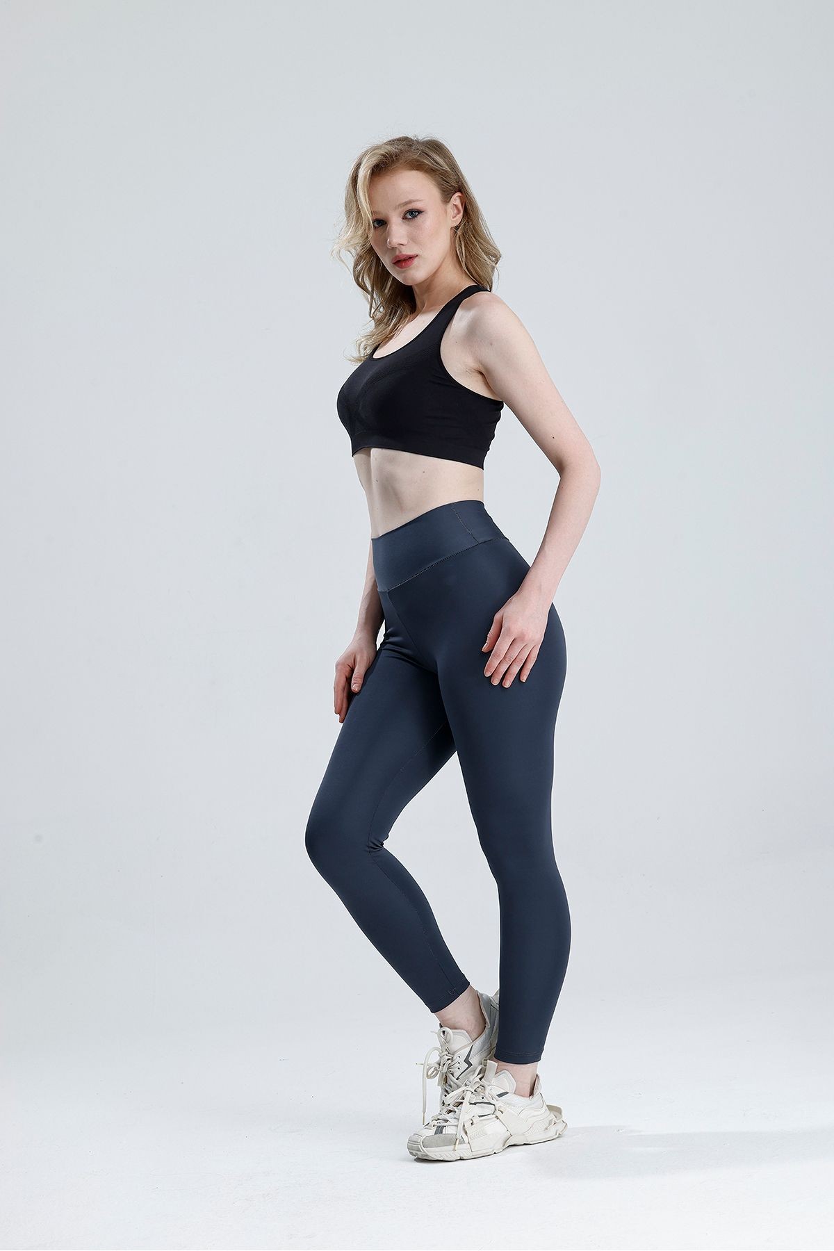 Kadın Yüksek Bel Toparlayıcı Dalgıç Slim Fit Tayt