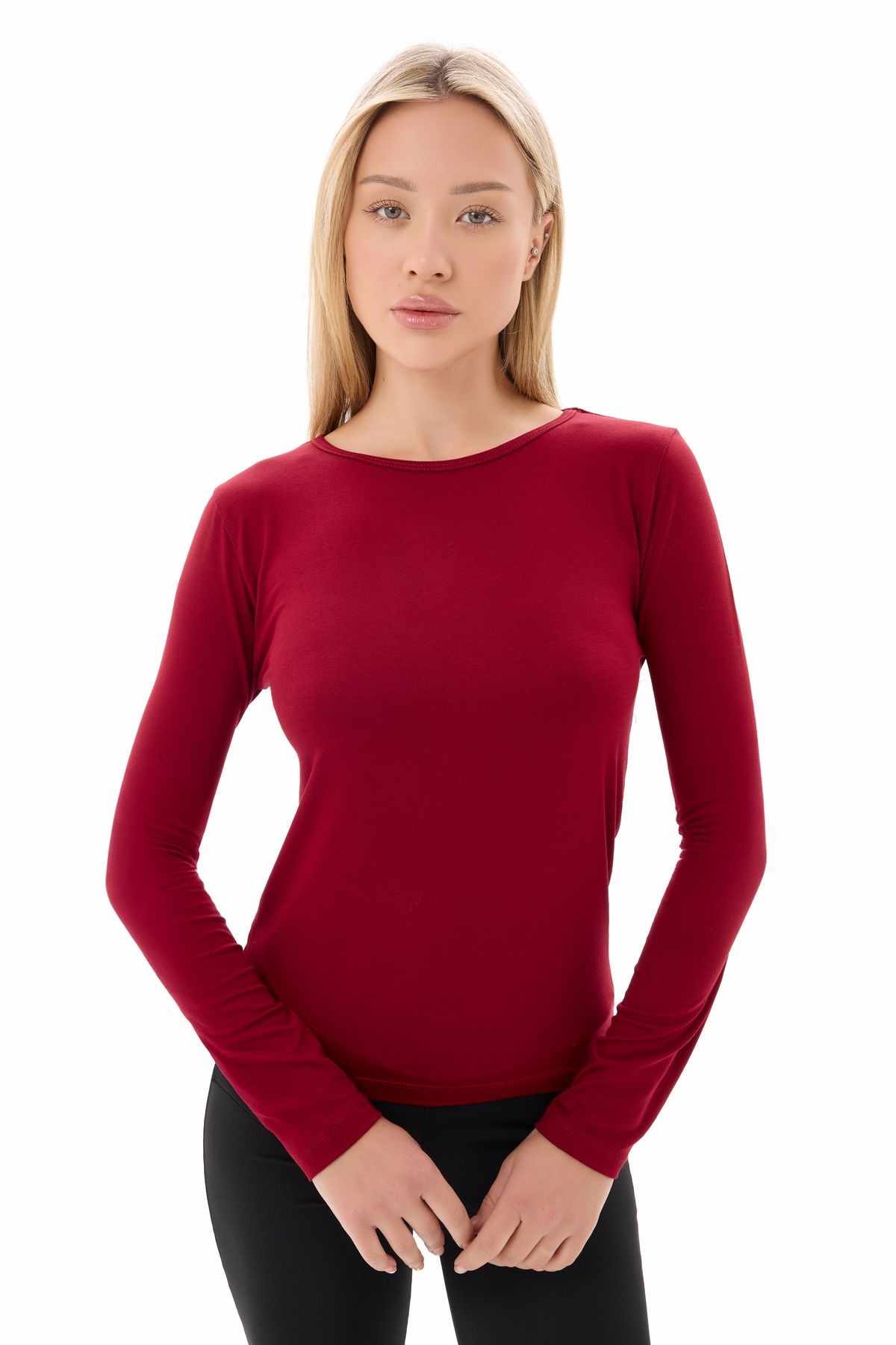 3'lü Set Bisiklet Yaka Basic Uzun Kollu Body