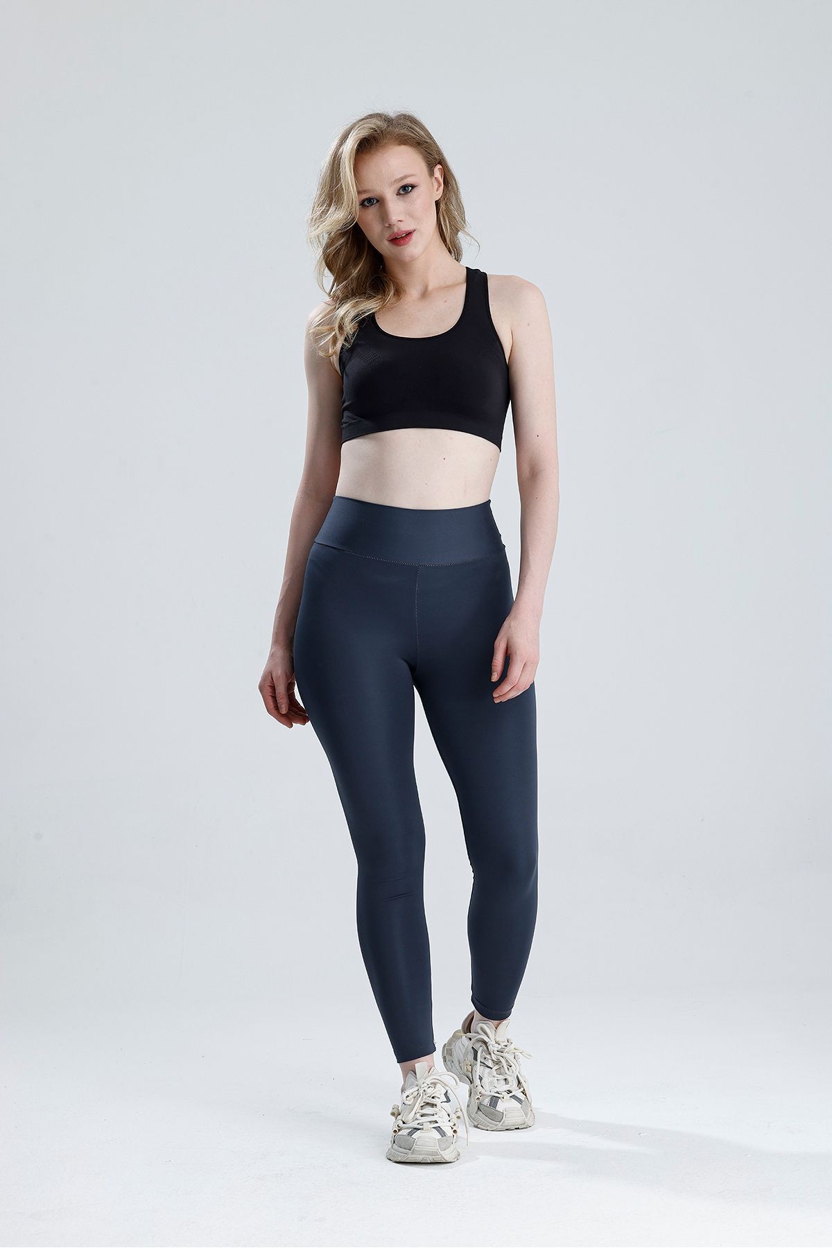 Kadın Yüksek Bel Toparlayıcı Dalgıç Slim Fit Tayt