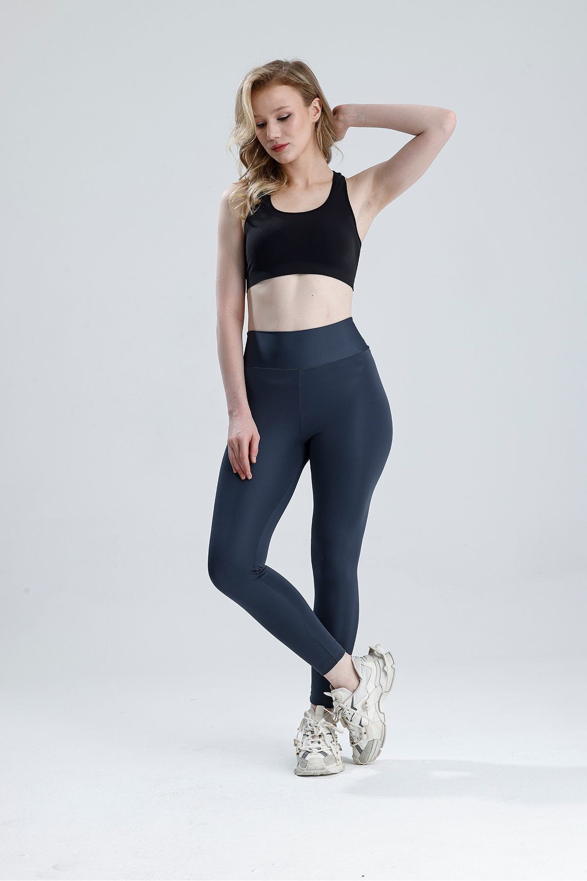 Kadın Yüksek Bel Toparlayıcı Dalgıç Slim Fit Tayt