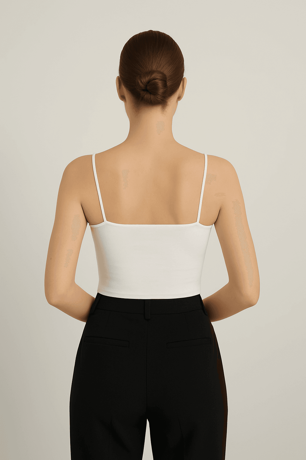 İp Askılı Astarlı Crop Büstiyer Bluz