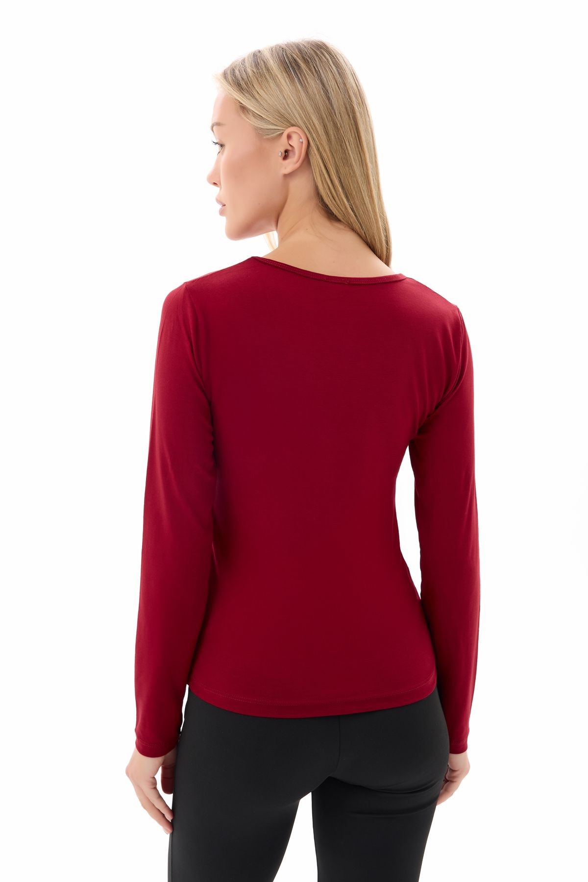 2'li Set Bisiklet Yaka Basic Uzun Kollu Body