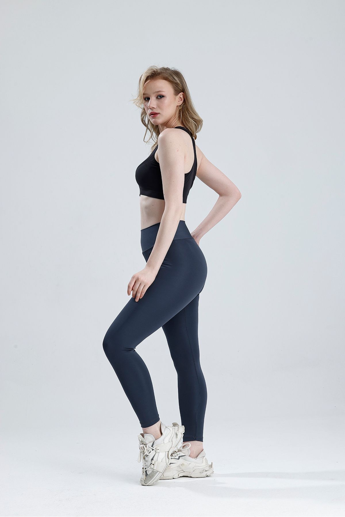 Kadın Yüksek Bel Toparlayıcı Dalgıç Slim Fit Tayt