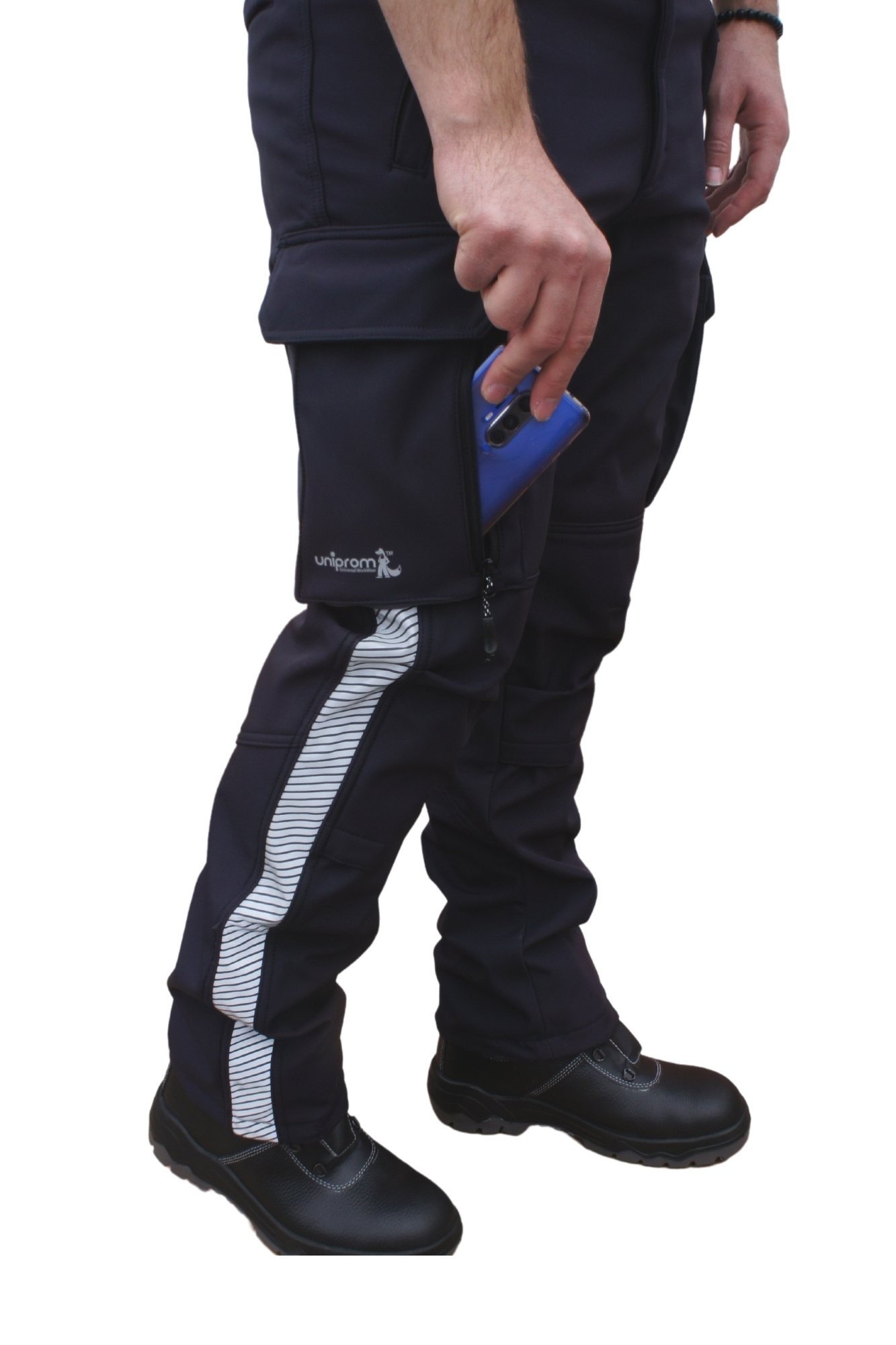 Uniprom Softshell Pantolon Oslo Model Su ve Rüzgar Geçirmez Füme