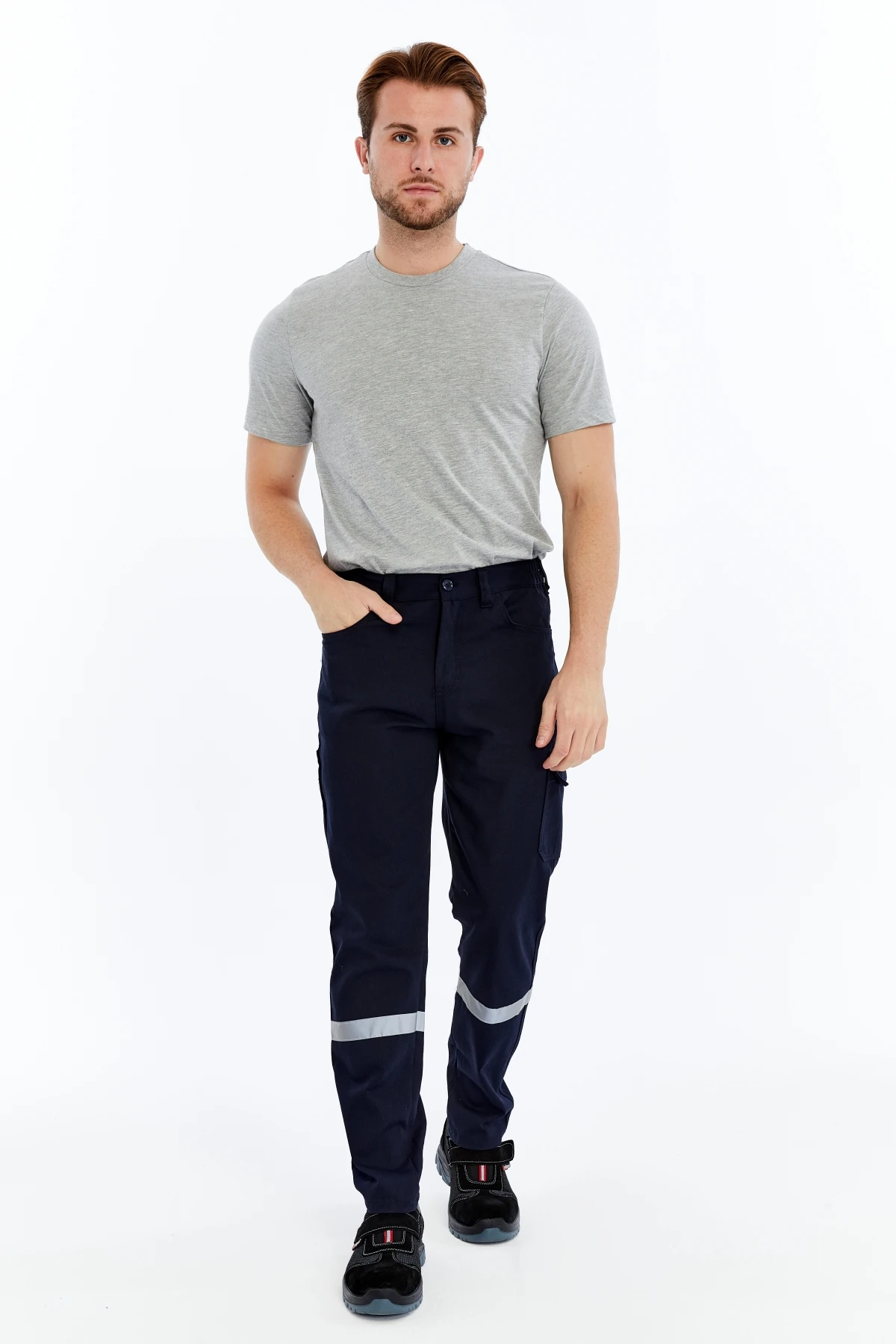 Uniprom İş Pantolonu Kışlık Basic Model 2 Lacivert 5 Cepli