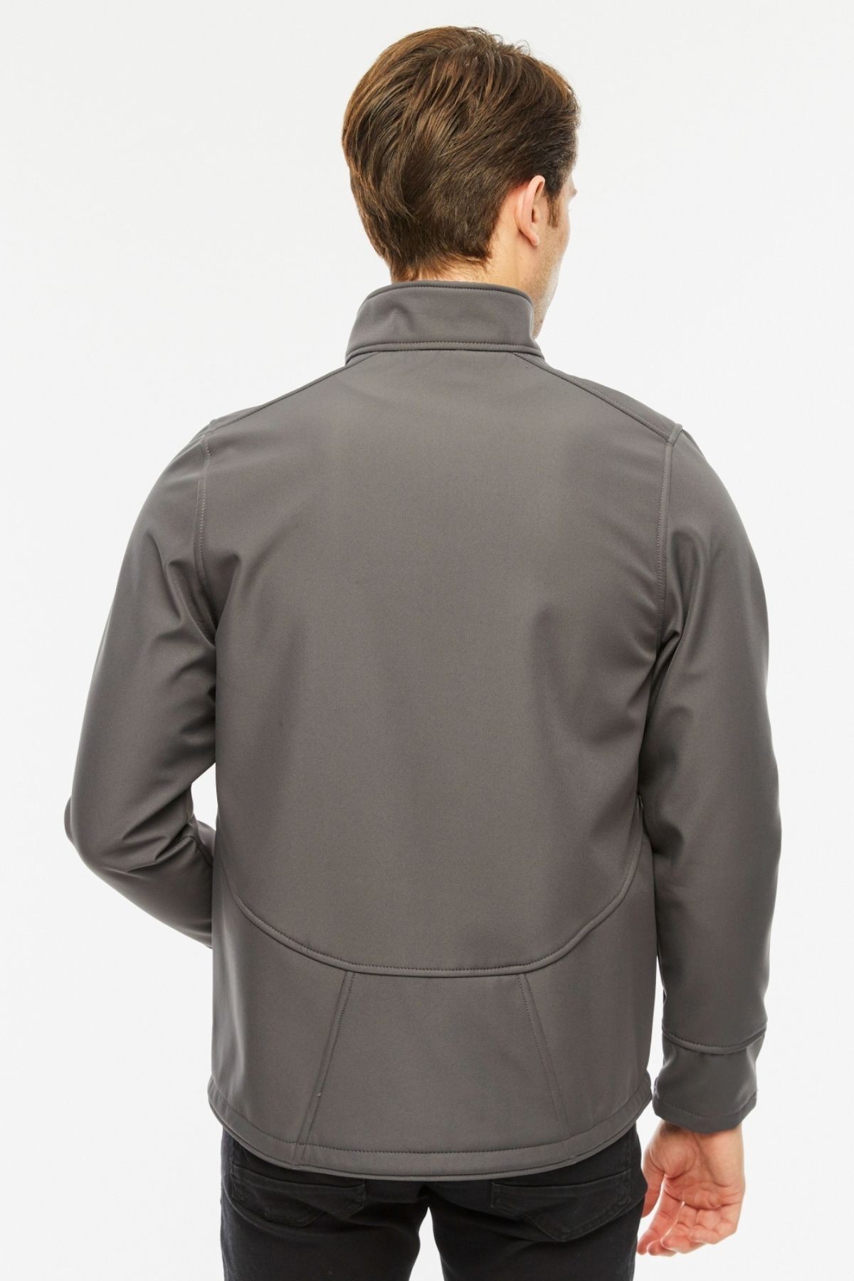 Uniprom Softshell Mont İçi Polarlı Su ve Rüzgar Geçirmez Pro Model Gri Erkek