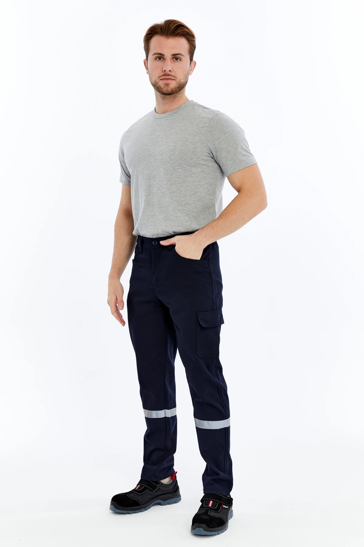 Uniprom İş Pantolonu Kışlık Basic Model 2 Lacivert 5 Cepli