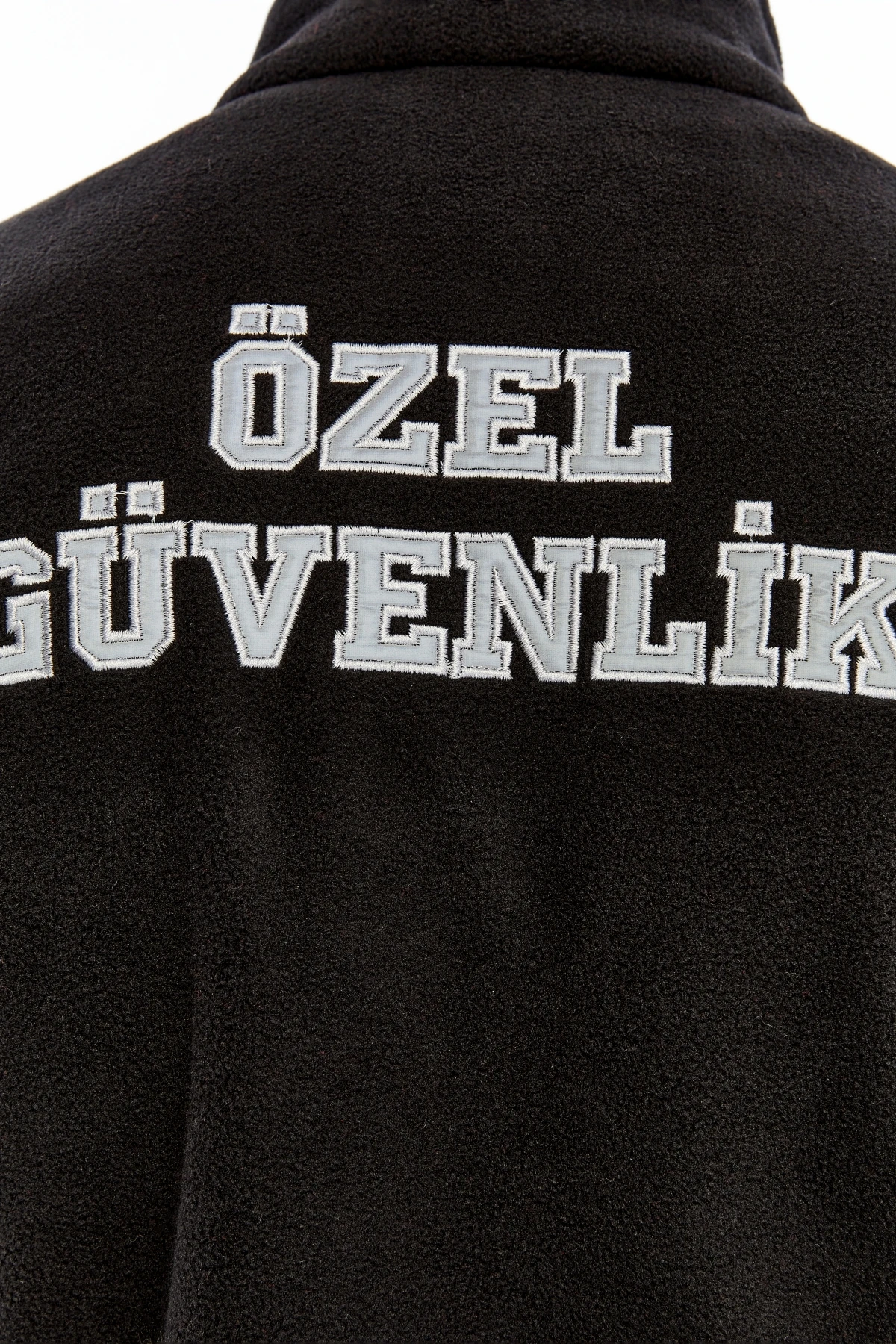 Uniprom Erkek Özel Güvenlik Polar Ceket Tam Fermuarlı 3 Cepli Siyah