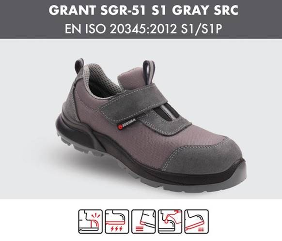 Segura Grant SGR-51 S1 Gri İş Ayakkabıs