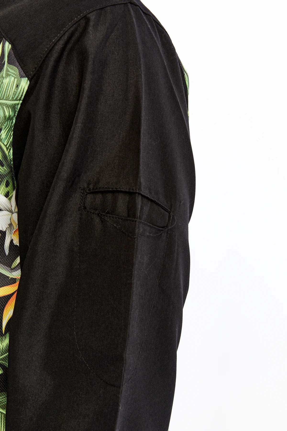 Uniprom Uzun Kollu Aşçı Ceketi Önlük Şef, Garson Tropikal Model Siyah