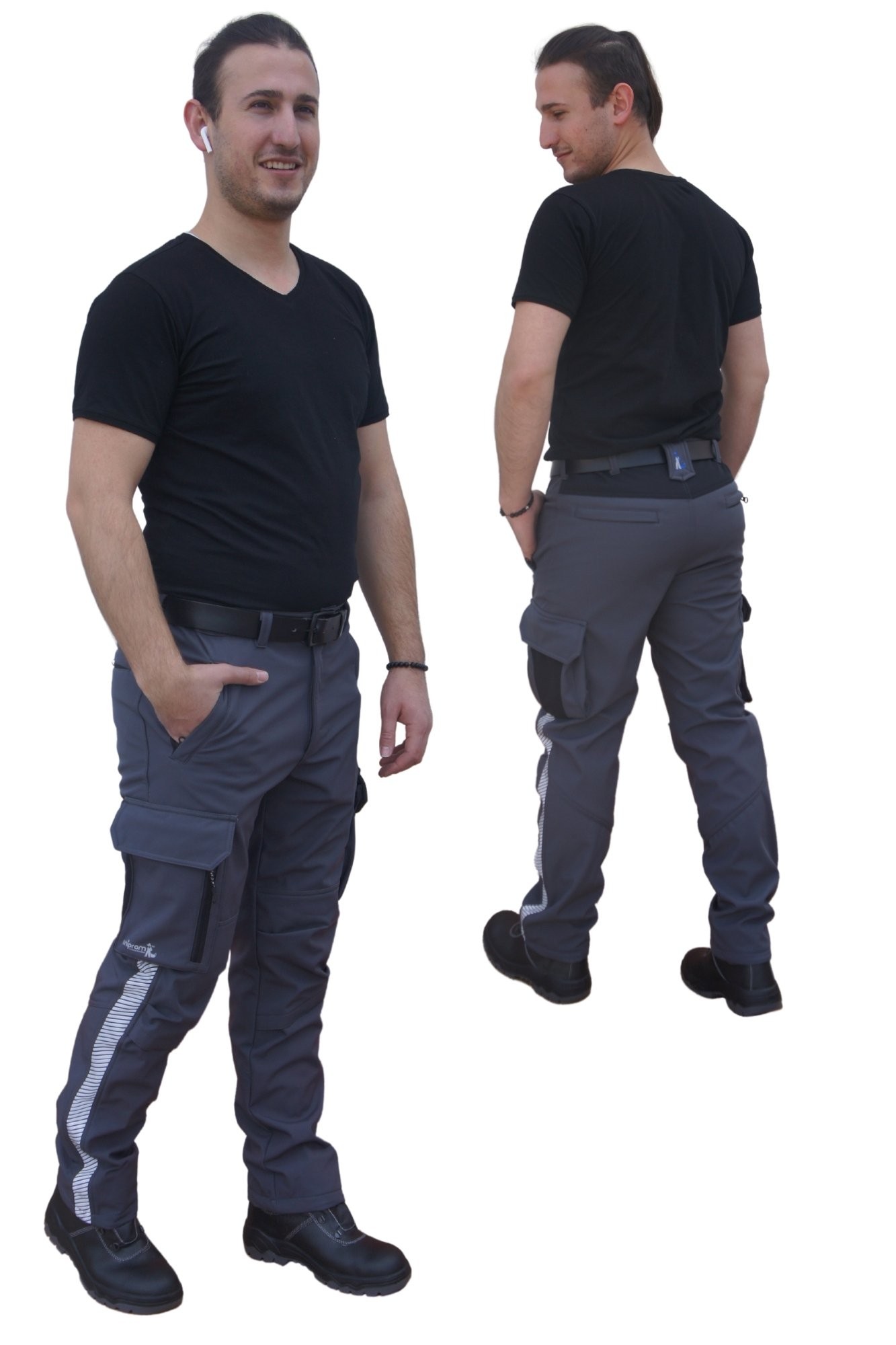 Uniprom Softshell Pantolon Oslo Model Su ve Rüzgar Geçirmez Gri