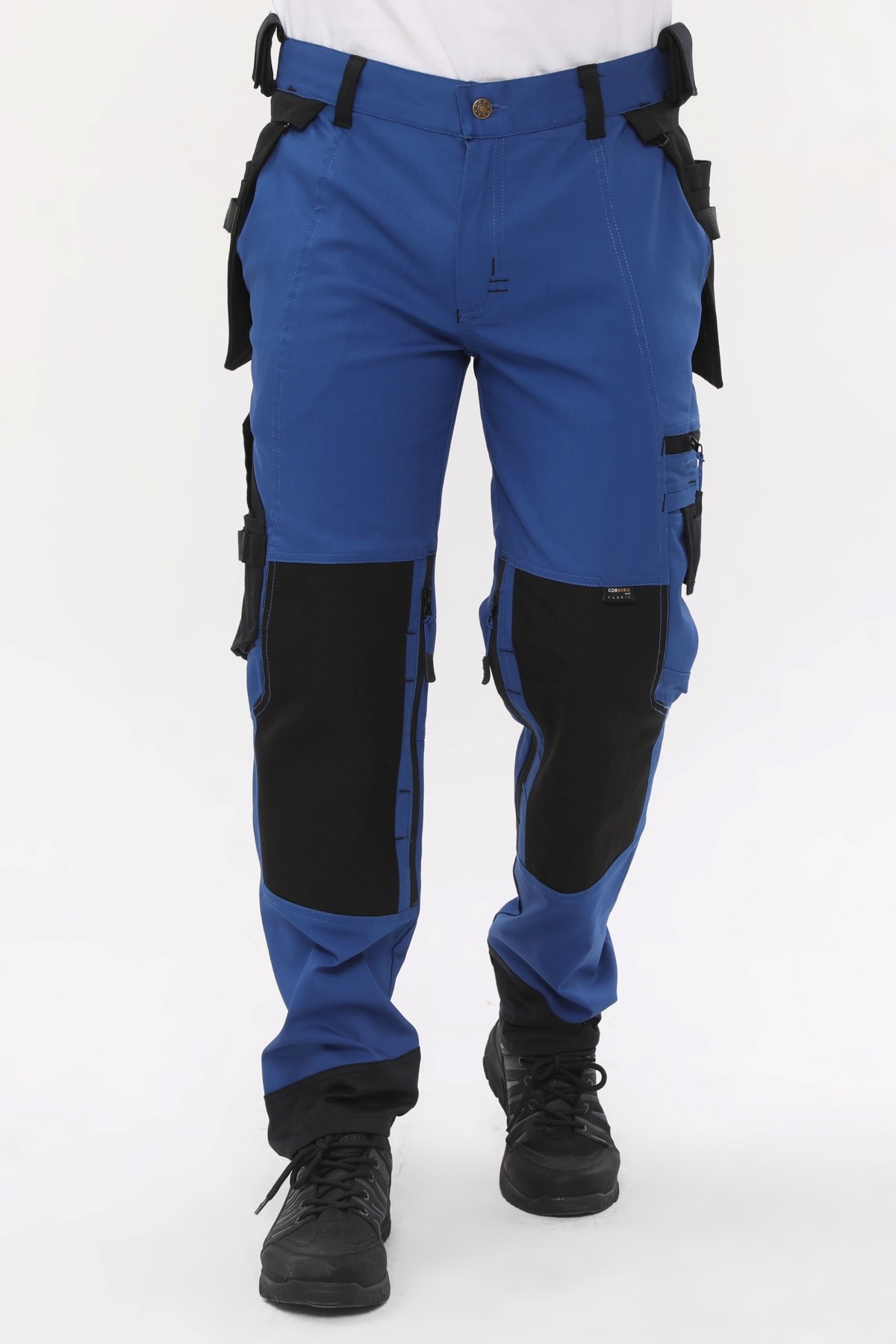 Uniprom İş Pantolonu Likralı Manchester Model Mavi-Siyah